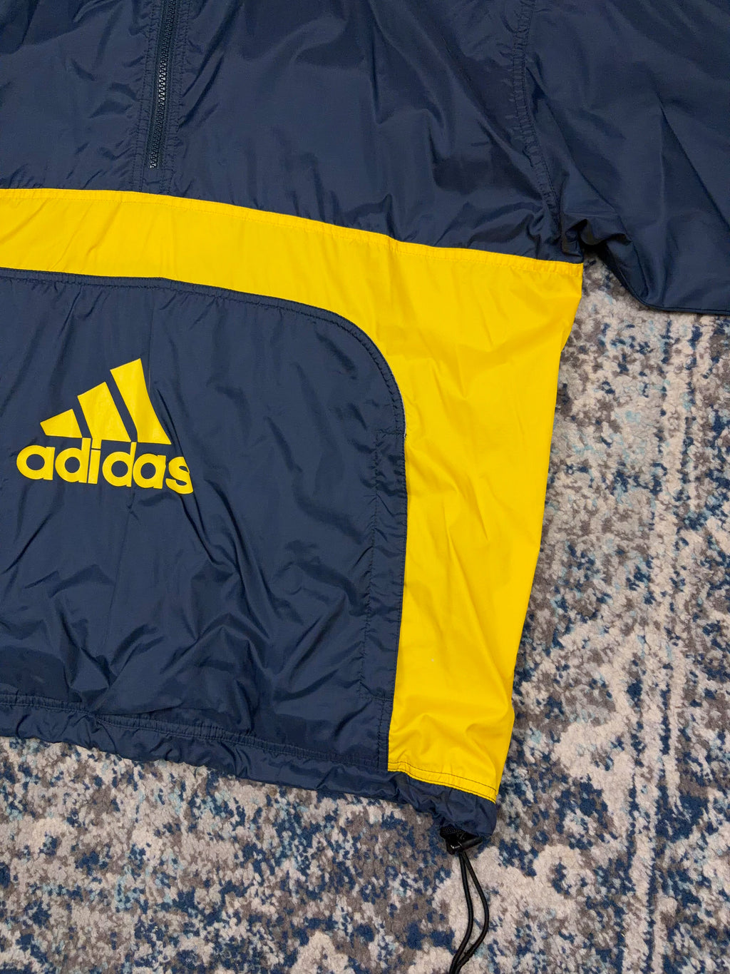 Vintage Adidas 1/2 Zip Pullover Anorak Windbreaker Jacket Size XL