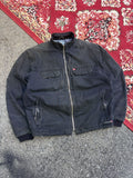 Vintage Y2K Quiksilver Quilted Lined Canvas Full Zip Jacket Size Medium