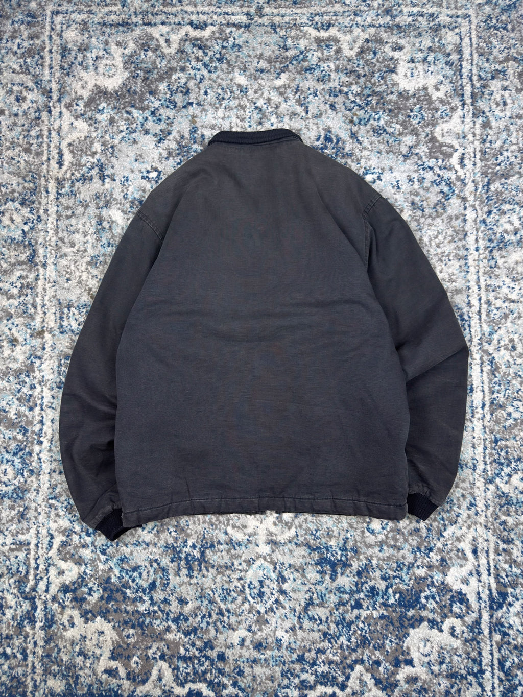Vintage Y2K Quiksilver Quilted Lined Canvas Full Zip Jacket Size Medium