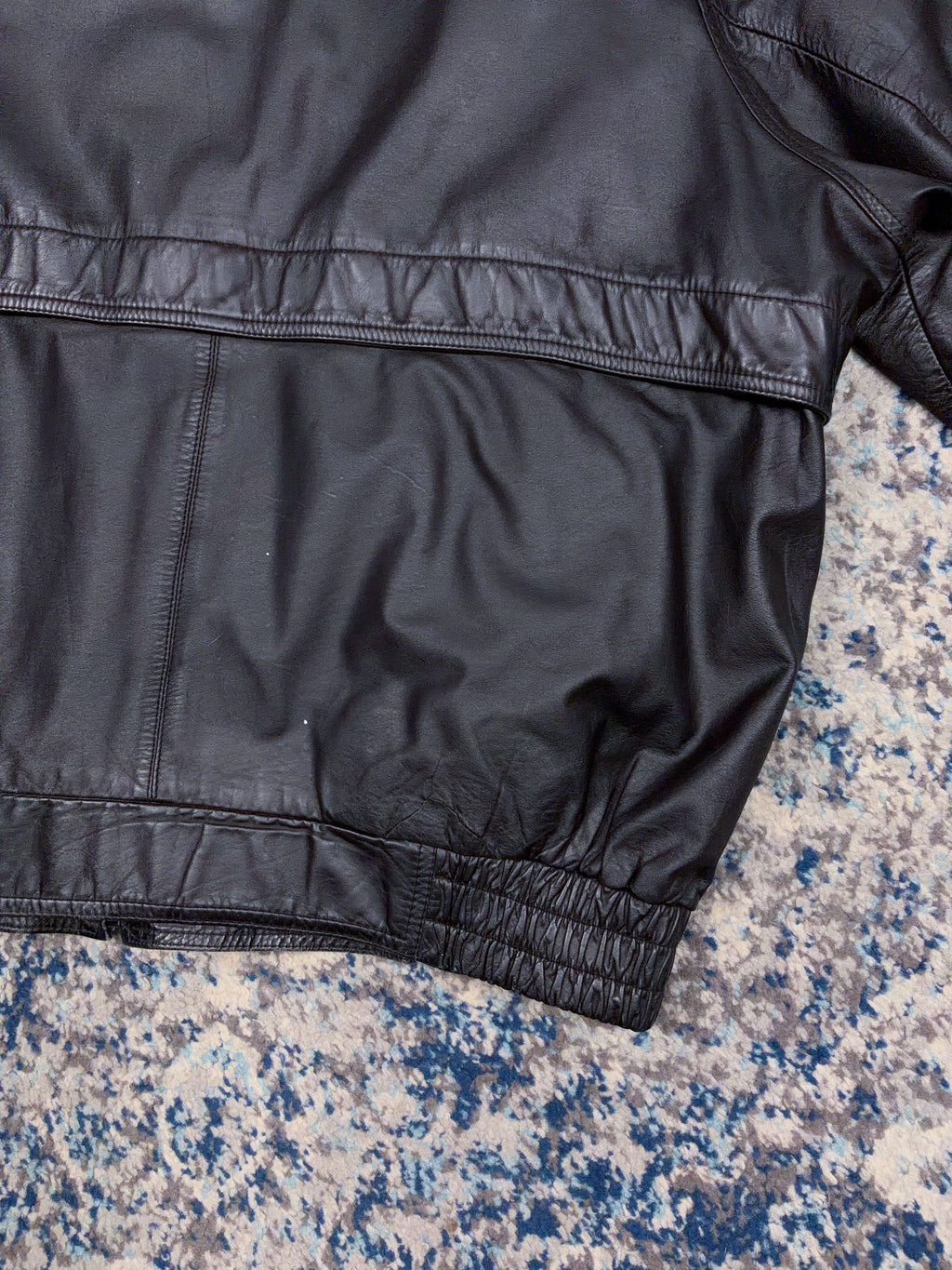 Vintage Bermans Thinsulate Lined Leather Bomber Jacket Size XL