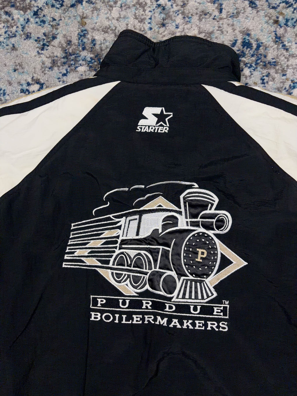 Vintage 90s Purdue Boilermakers NCAA Embroidered Starter Jacket Size Medium