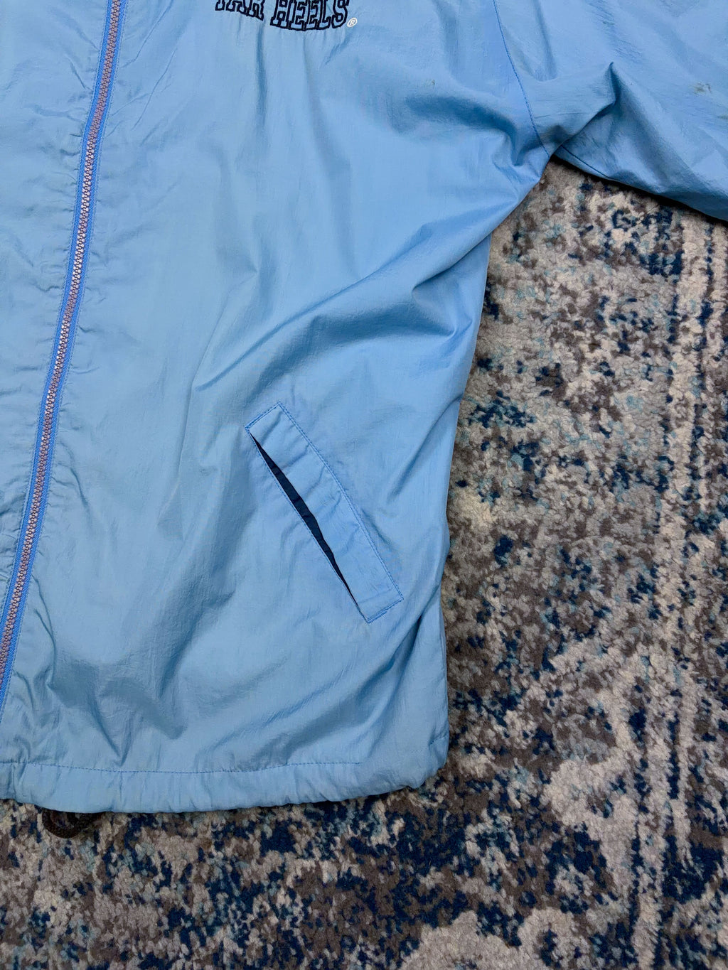 Vintage 90s UNC Tarheels NCAA Starter Windbreaker Jacket Size Medium