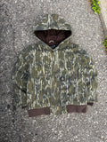Vintage Carhartt Mossy Oak Bottomlands Hooded Bomber Jacket Size YOUTH M