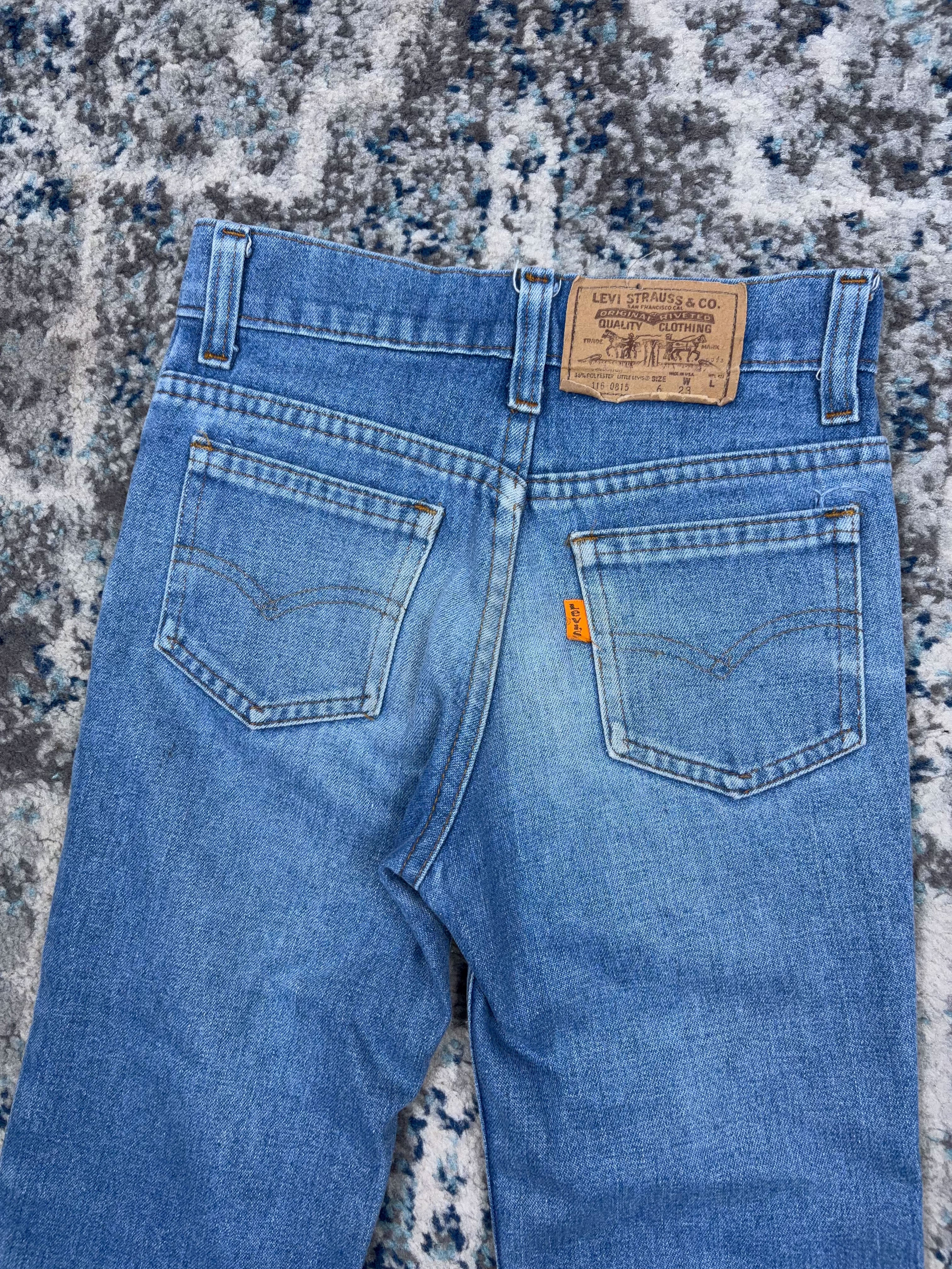 Vintage Levis Orange Tab Medium Wash Denim Pants Size 22 YOUTH