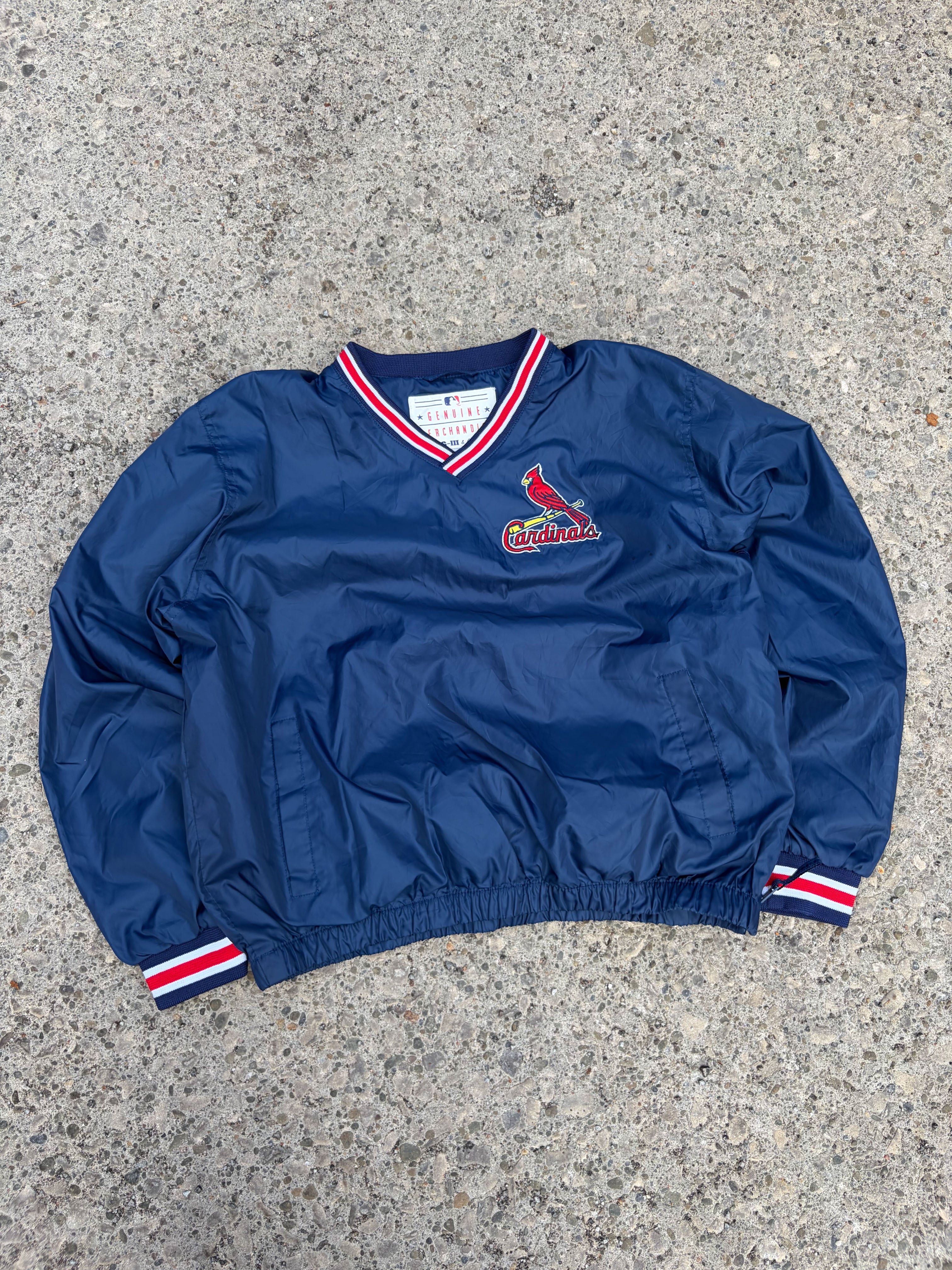 Vintage Arizona Cardinals MLB Embroidered Windbreaker Jacket Size YOUTH L