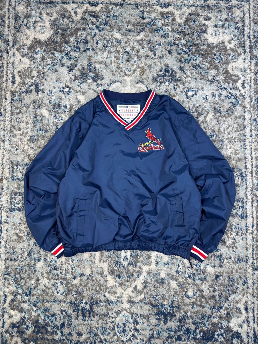 Vintage Arizona Cardinals MLB Embroidered Windbreaker Jacket Size YOUTH L