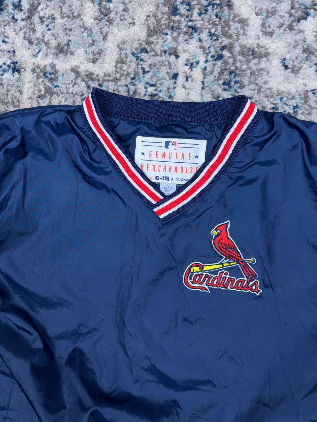 Vintage Arizona Cardinals MLB Embroidered Windbreaker Jacket Size YOUTH L