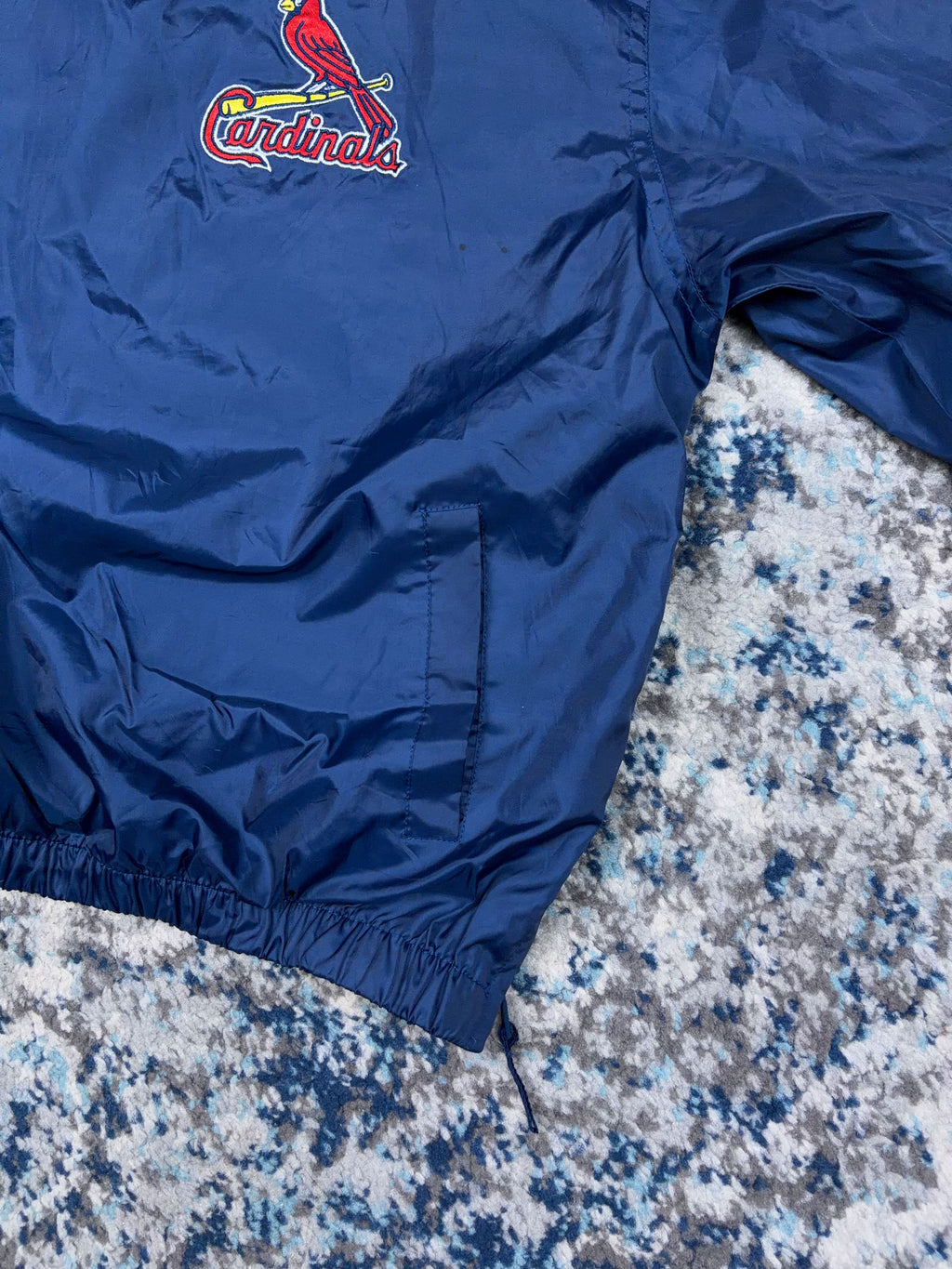 Vintage Arizona Cardinals MLB Embroidered Windbreaker Jacket Size YOUTH L