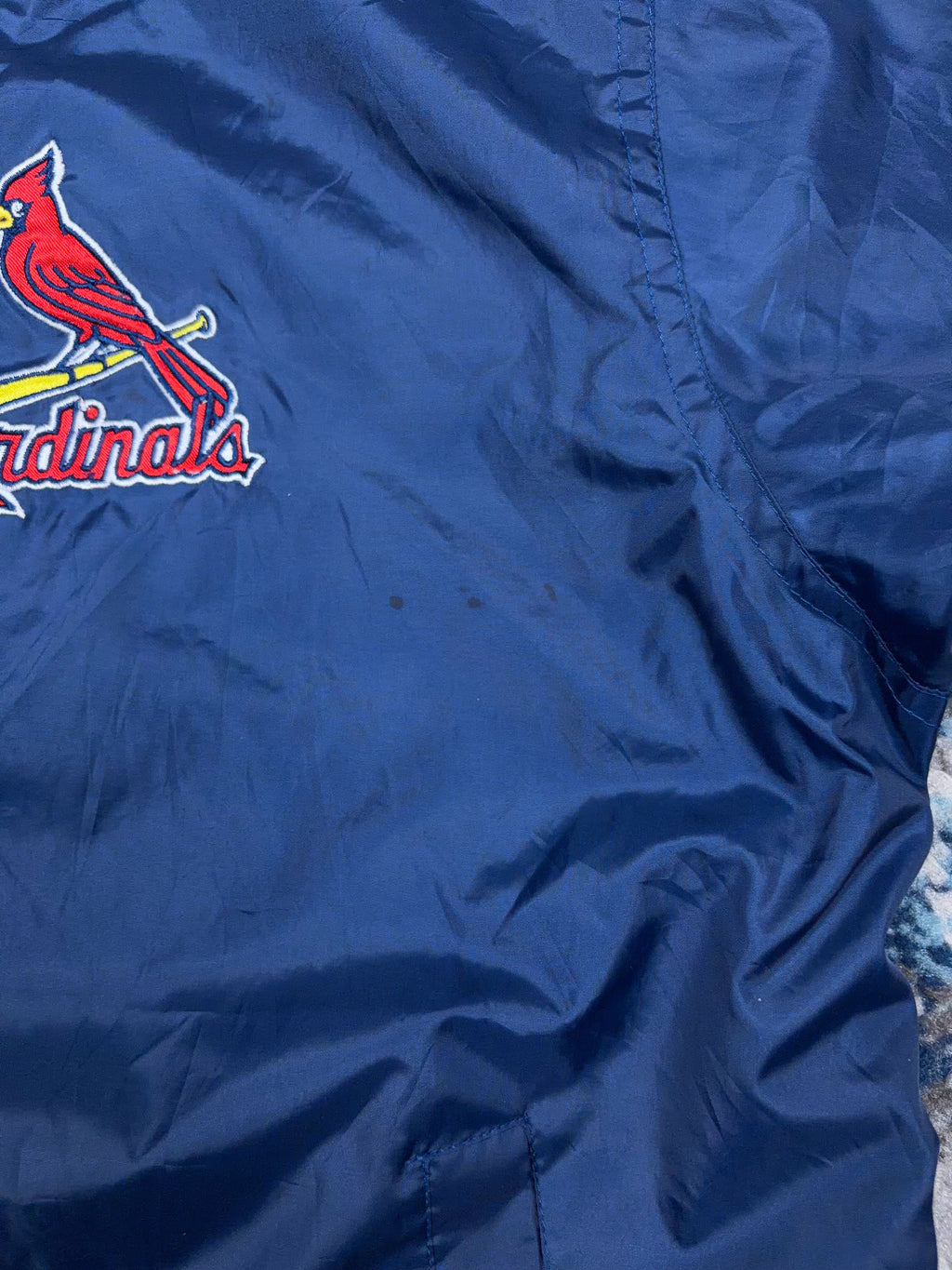 Vintage Arizona Cardinals MLB Embroidered Windbreaker Jacket Size YOUTH L