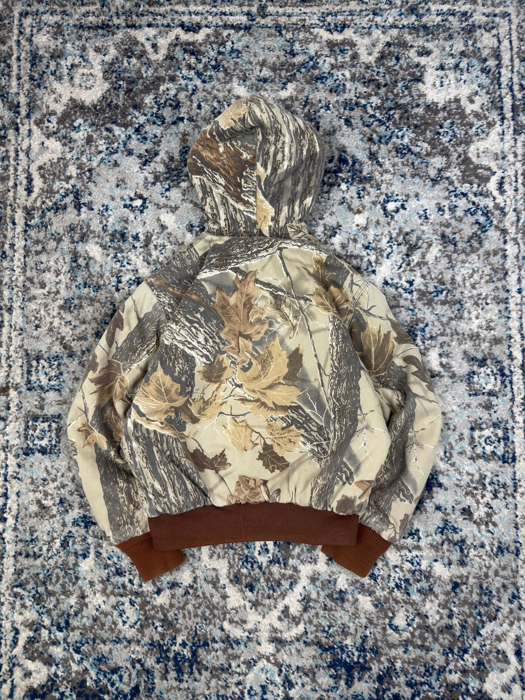 Vintage 90s Walls Realtree Hooded Workwear Bomber Jacket Size YOUTH M
