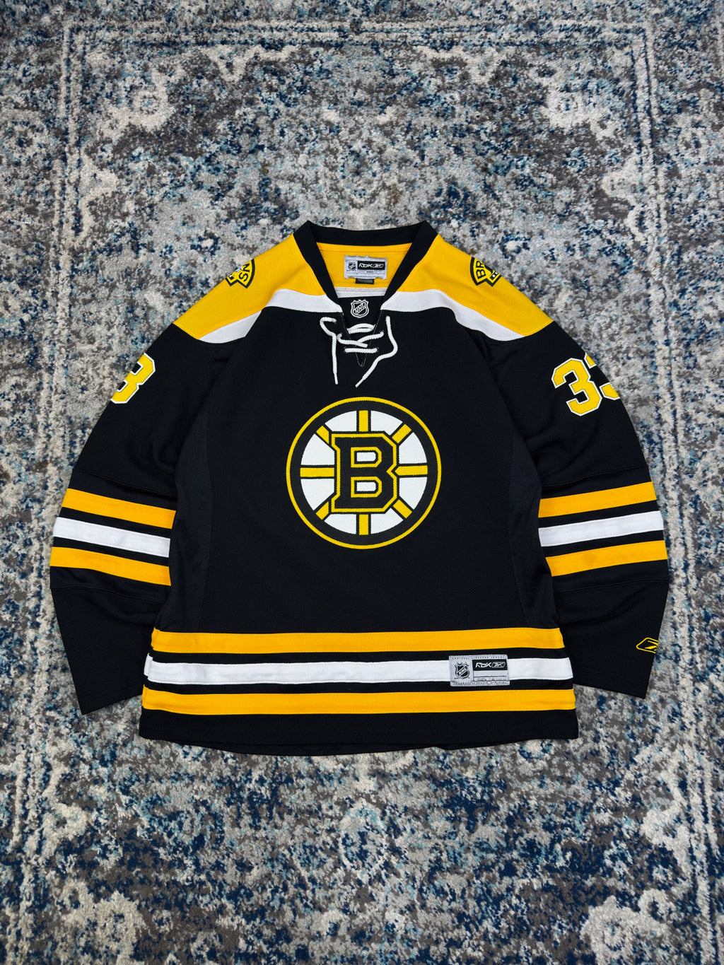 Vintage Zdeno Chara #33 Boston Bruins NHL Hockey Jersey Size YOUTH L