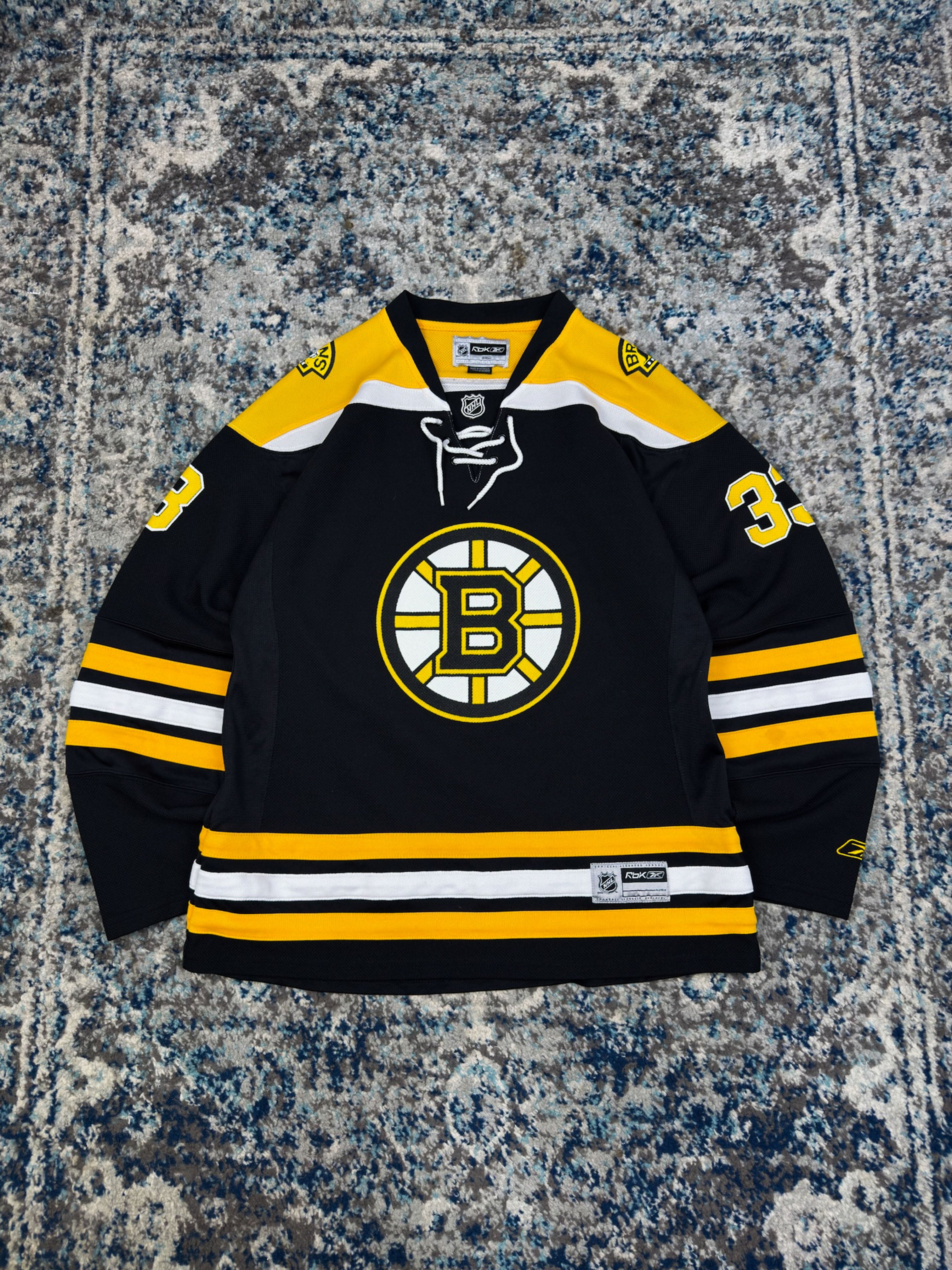 Vintage Zdeno Chara #33 Boston Bruins NHL Hockey Jersey Size YOUTH L