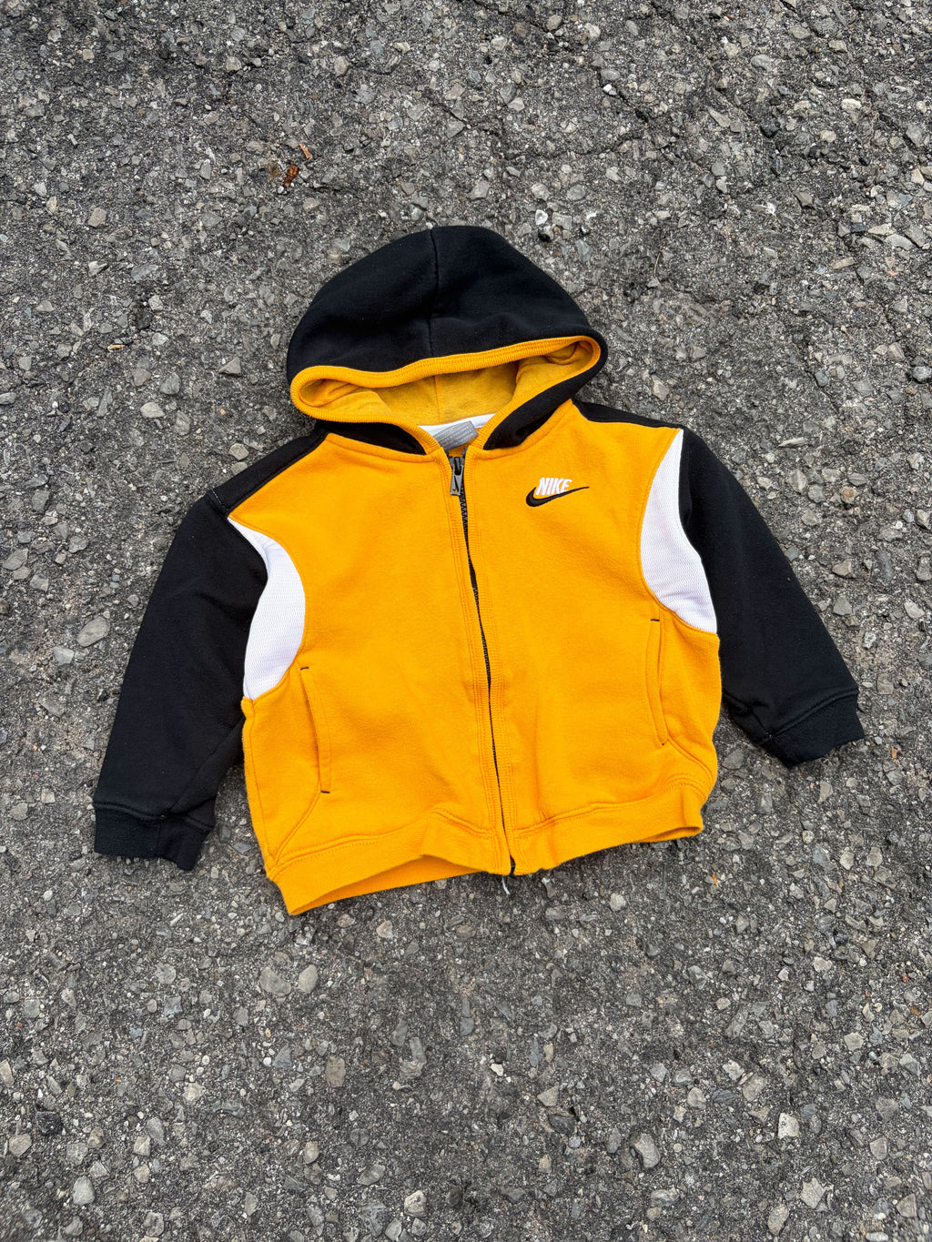 Vintage Nike Embroidered Spellout Logo Hooded Sweatshirt Size YOUTH 3T