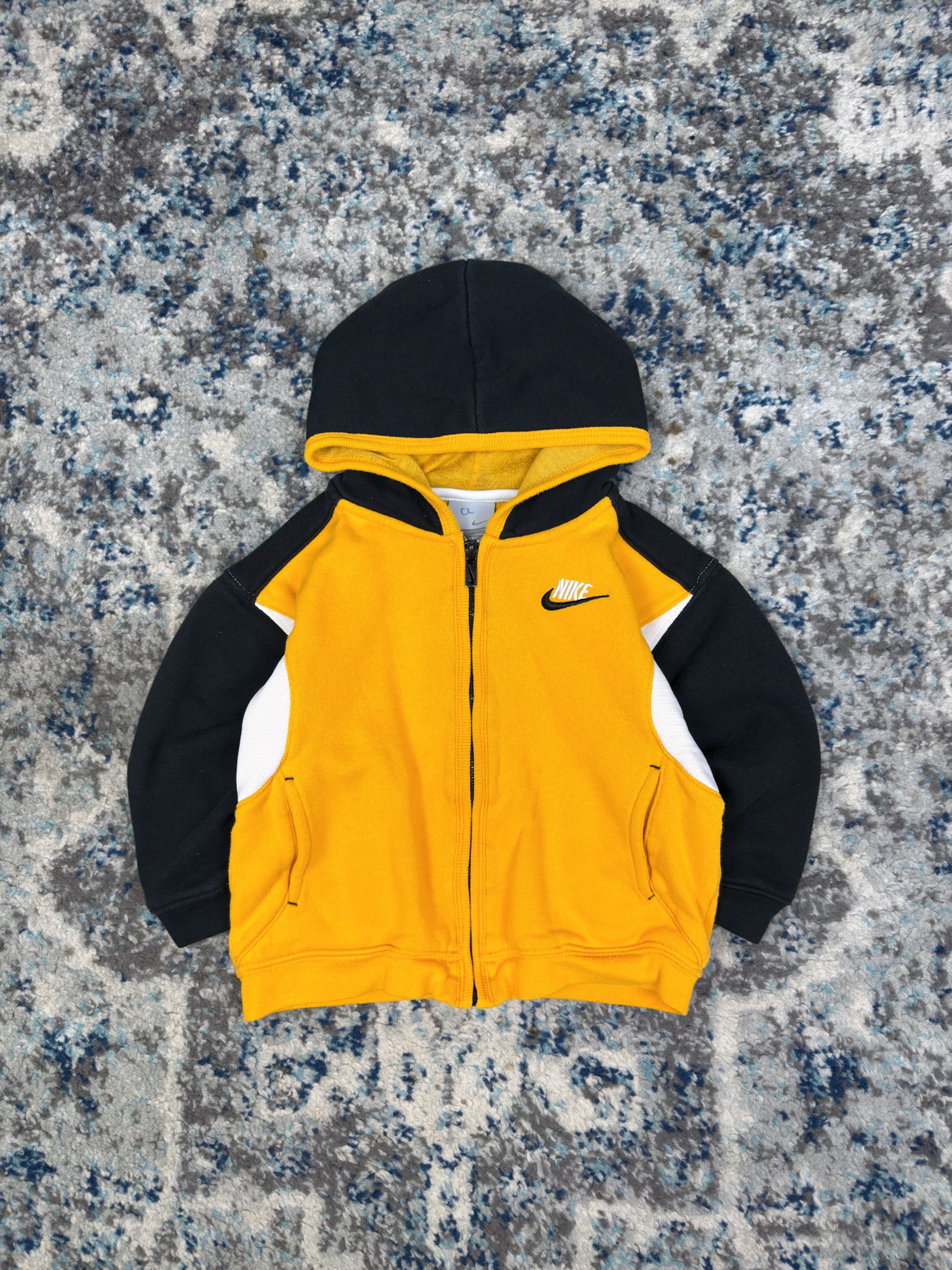 Vintage Nike Embroidered Spellout Logo Hooded Sweatshirt Size YOUTH 3T
