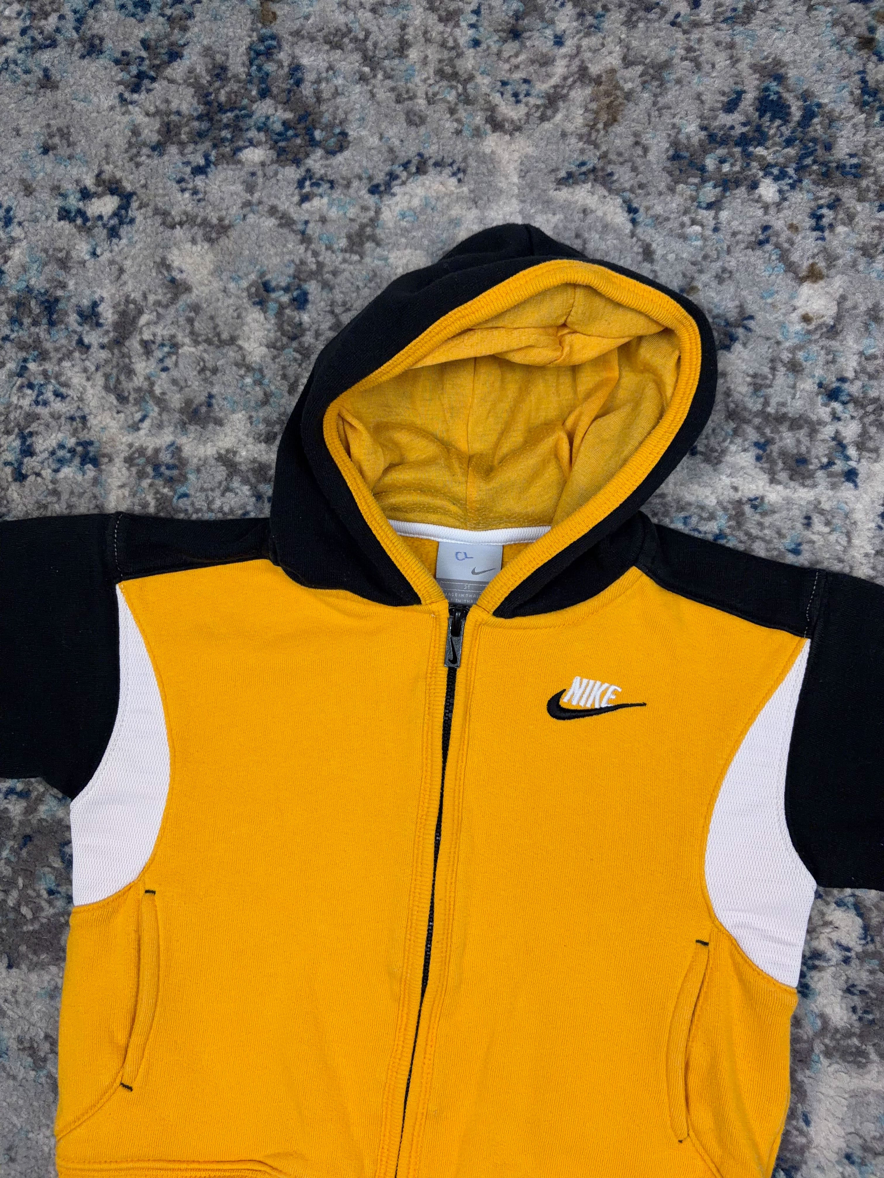 Vintage Nike Embroidered Spellout Logo Hooded Sweatshirt Size YOUTH 3T