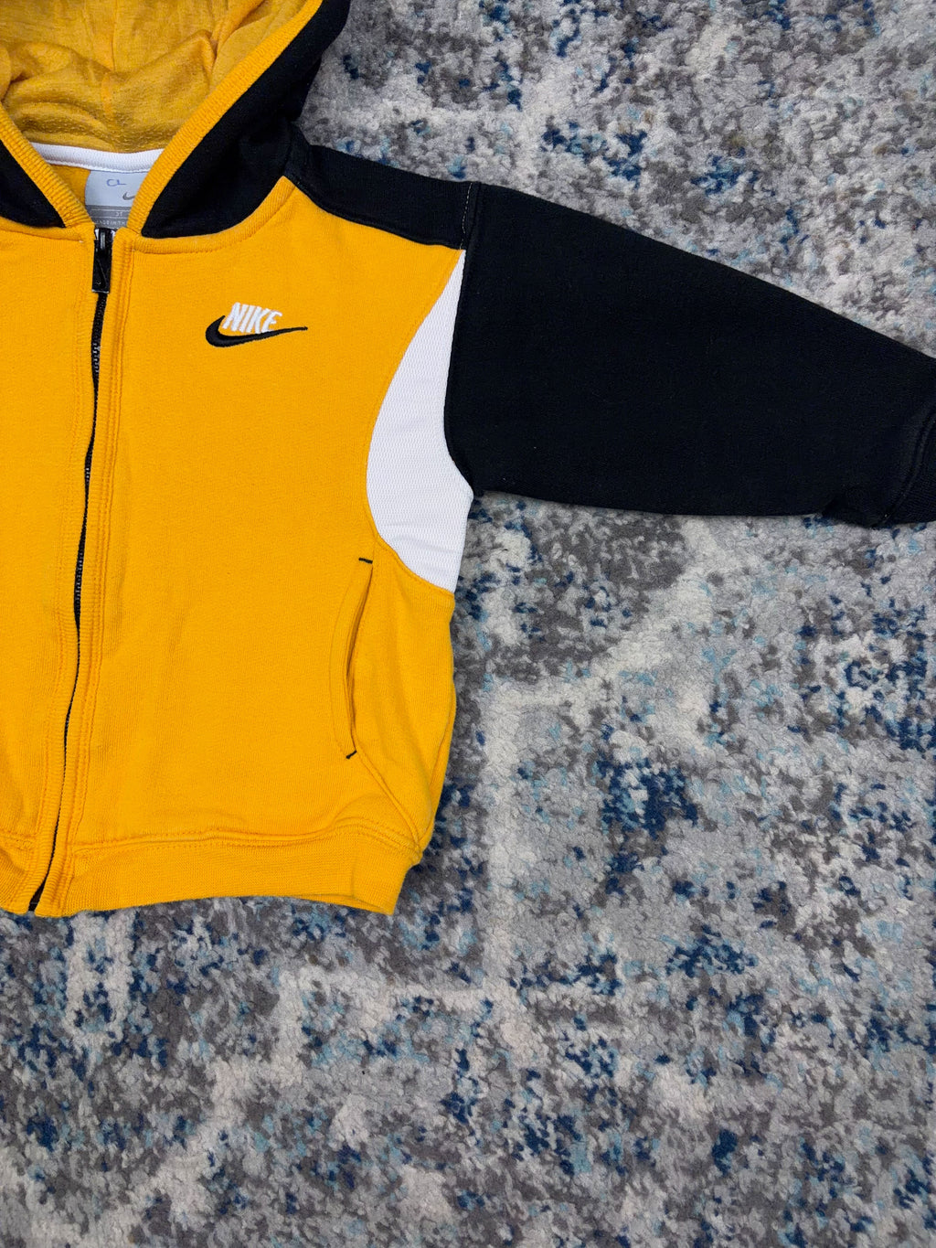 Vintage Nike Embroidered Spellout Logo Hooded Sweatshirt Size YOUTH 3T