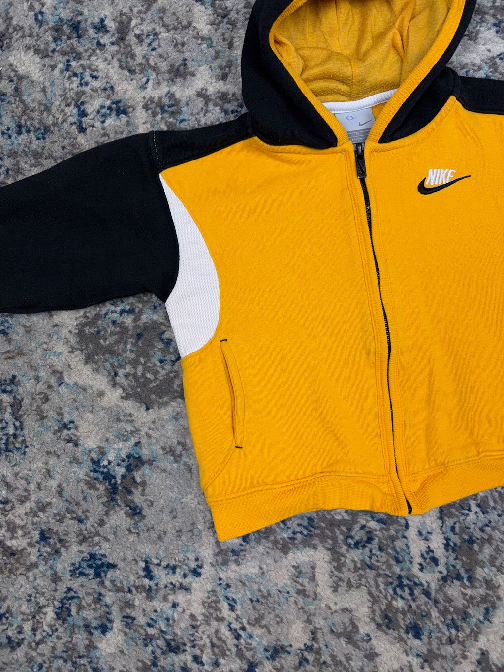 Vintage Nike Embroidered Spellout Logo Hooded Sweatshirt Size YOUTH 3T