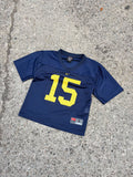 Vintage Michigan Wolverines #15 NCAA Nike Football Jersey Size YOUTH 5