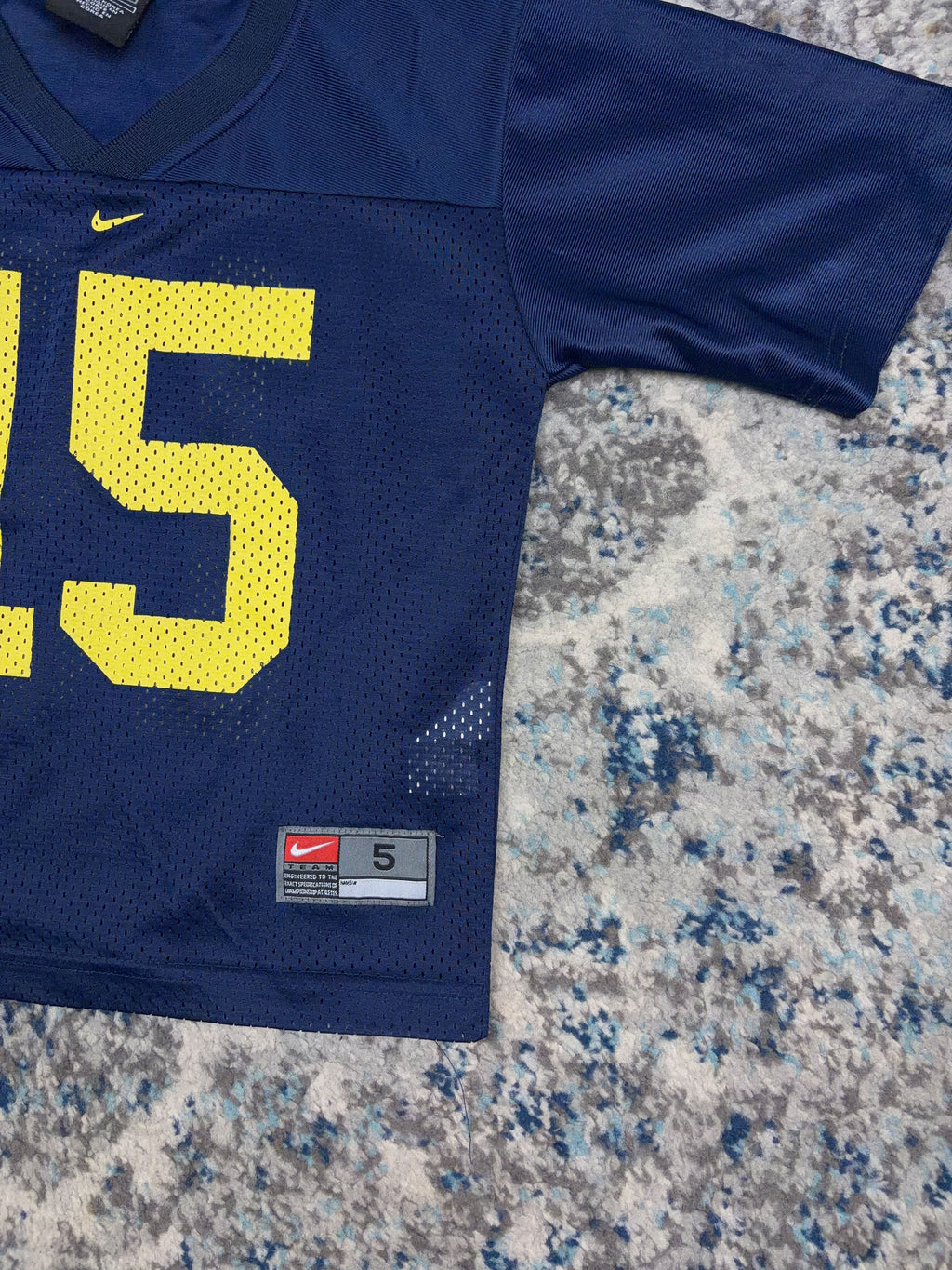 Vintage Michigan Wolverines #15 NCAA Nike Football Jersey Size YOUTH 5