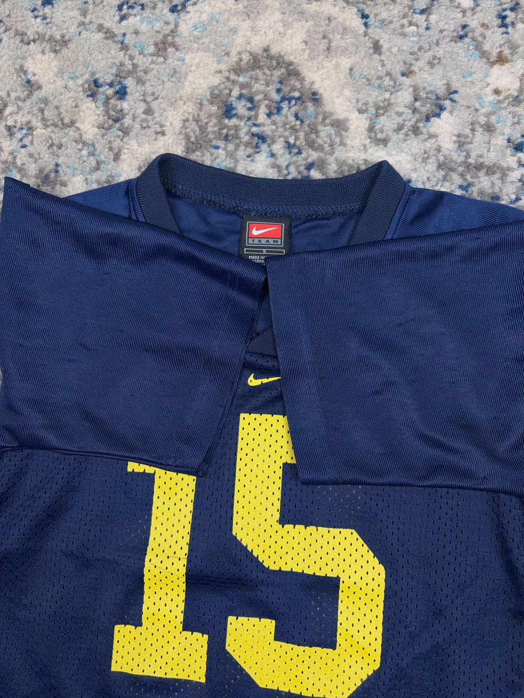 Vintage Michigan Wolverines #15 NCAA Nike Football Jersey Size YOUTH 5