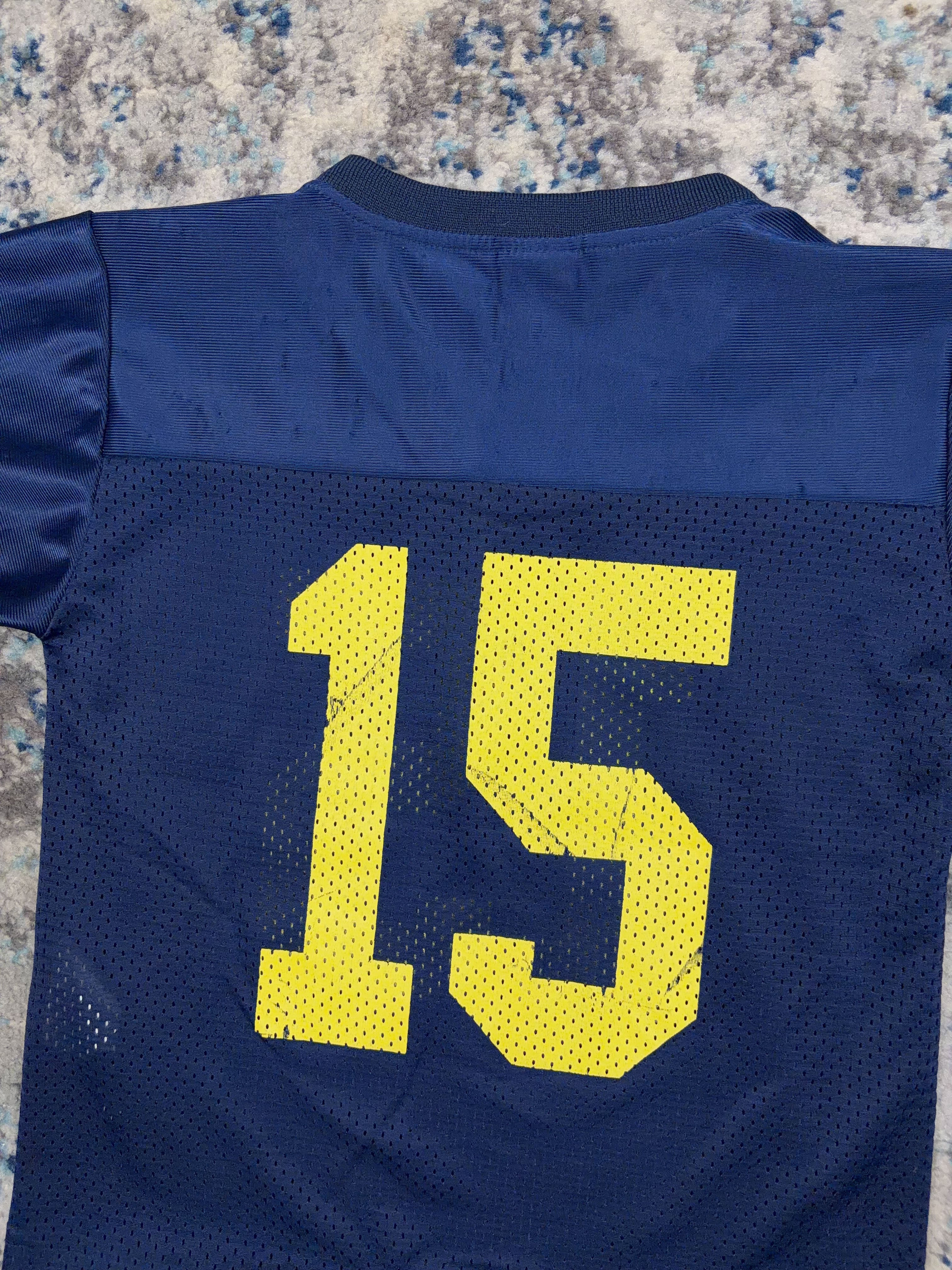 Vintage Michigan Wolverines #15 NCAA Nike Football Jersey Size YOUTH 5