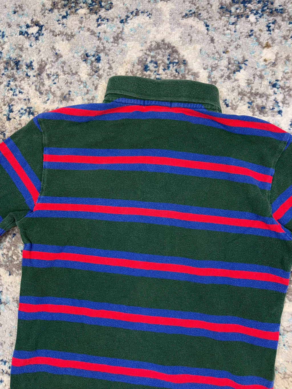 Vintage Polo Ralph Lauren Embroidered Pony 1/4 Button Up Shirt Sz YOUTH M