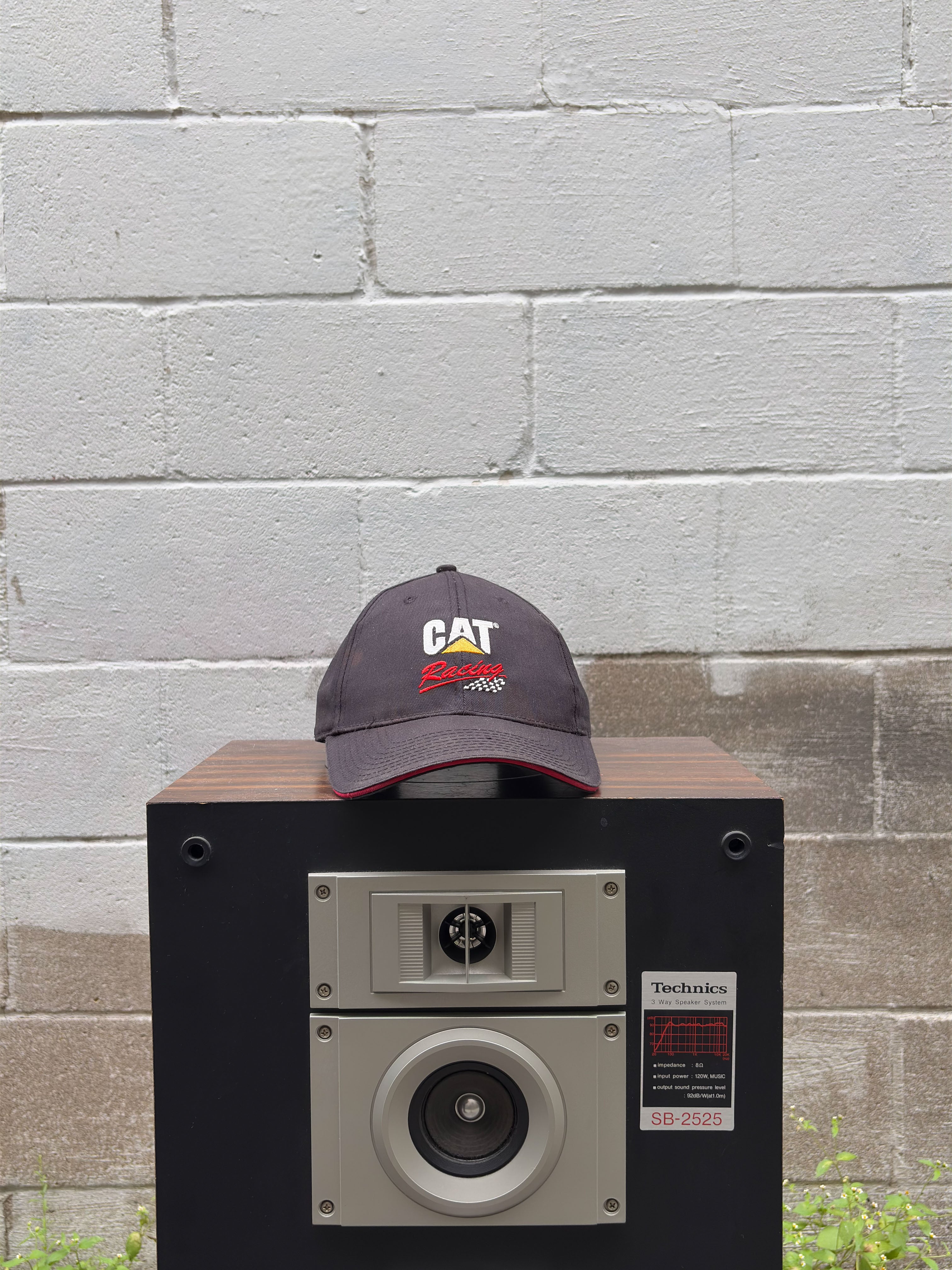 Vintage CAT Racing Nascar Embroidered Logo Strapback Hat OSFA