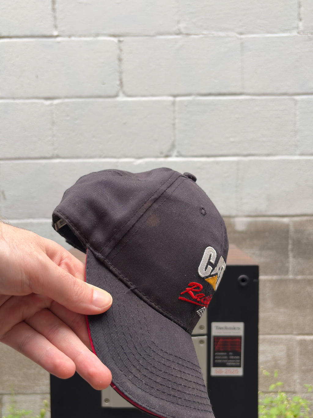 Vintage CAT Racing Nascar Embroidered Logo Strapback Hat OSFA