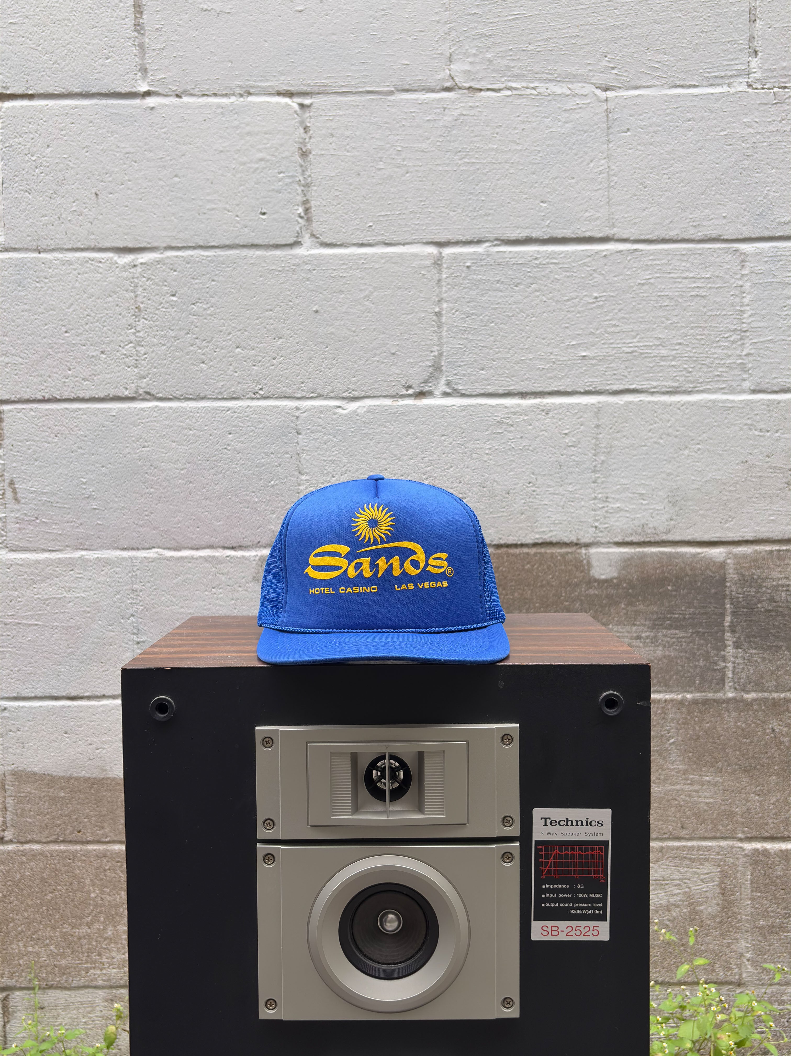 Vintage  90s Sands Las Vegas Hotel Casino Trucker Snapback Hat OSFA
