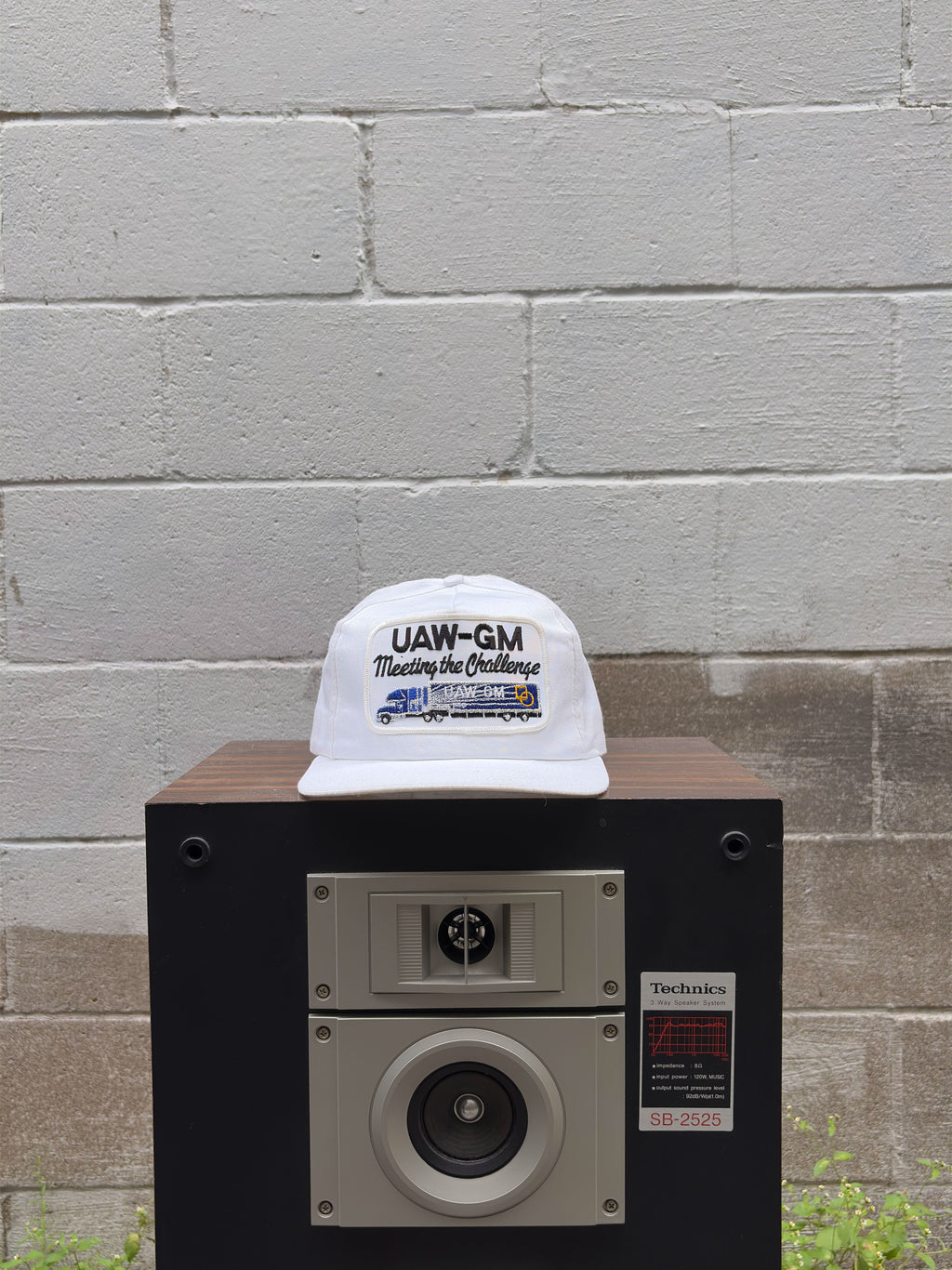 Vintage 90S UAW-GM Freight Meeting The Challenge Strapback Hat OSFA