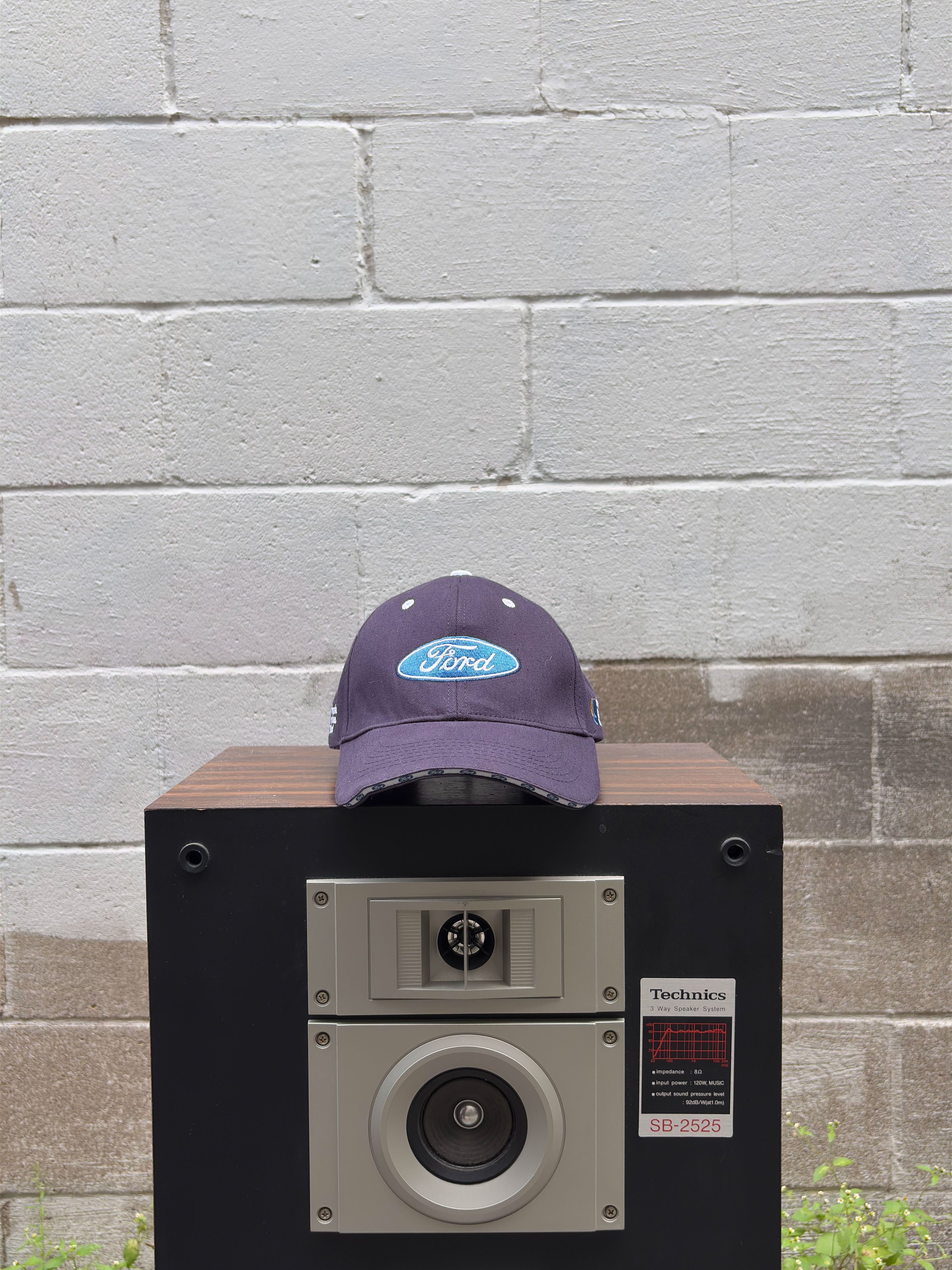 Vintage Ford Embroidered Logo Strapback Hat OSFA