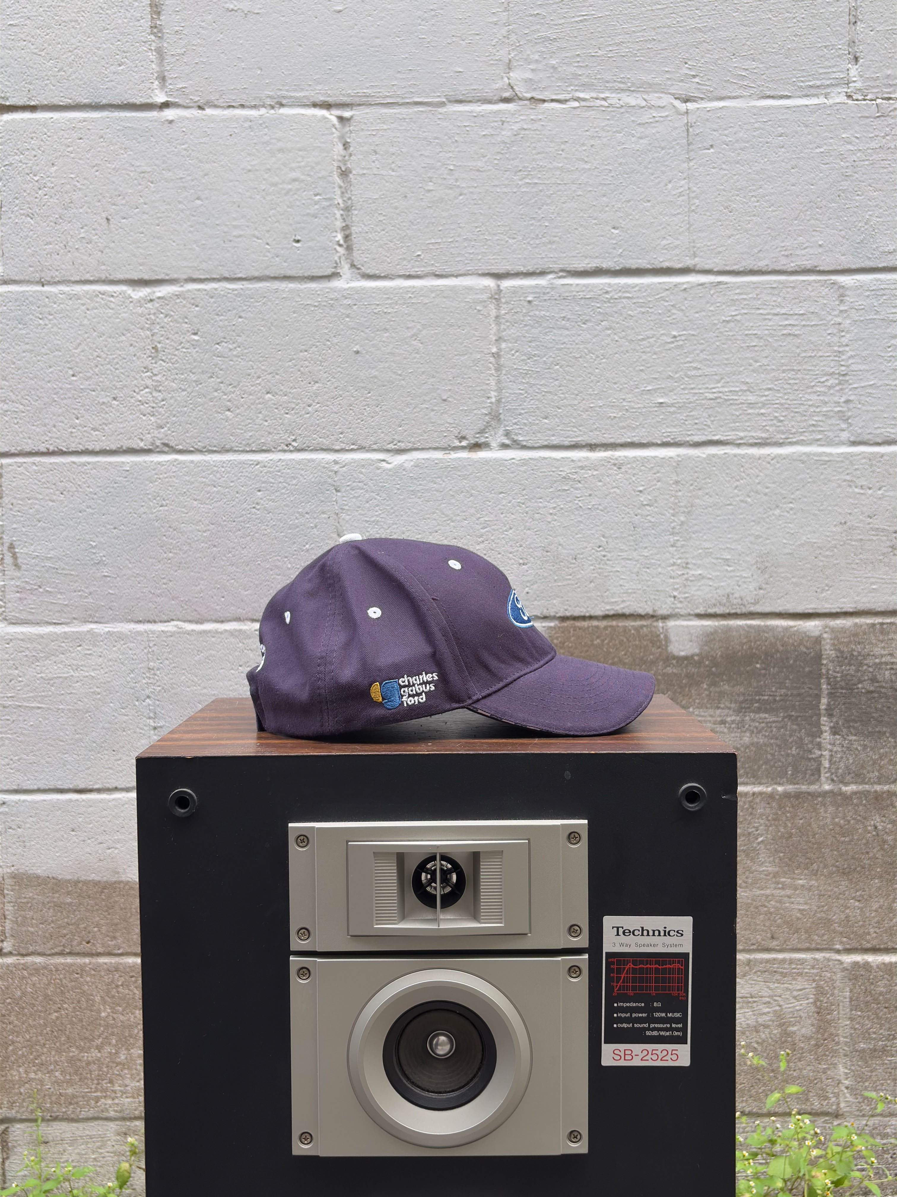 Vintage Ford Embroidered Logo Strapback Hat OSFA
