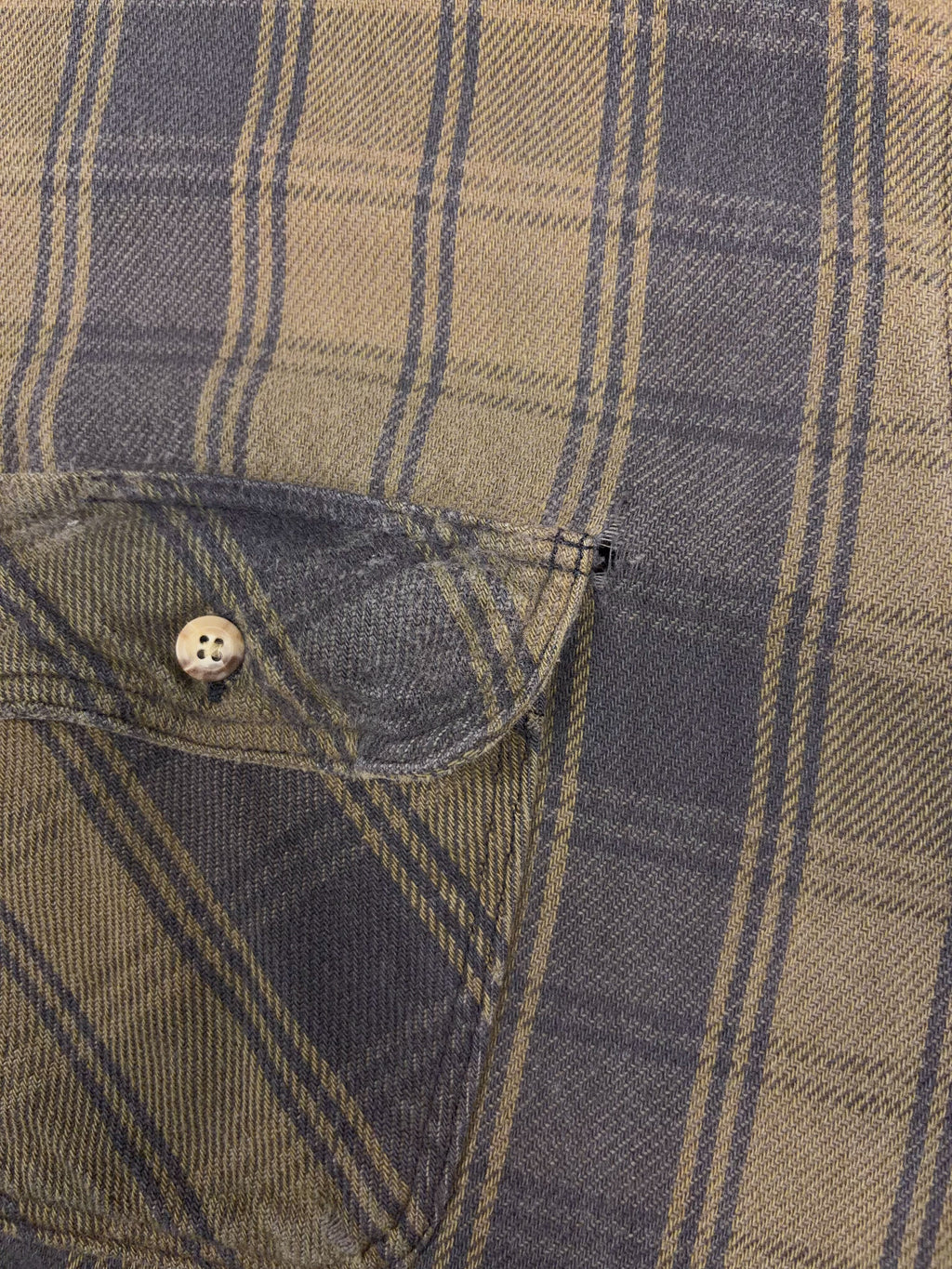 Vintage 90s Carhartt Plaid Long Sleeve Workwear Button Up Shirt Size 2XL
