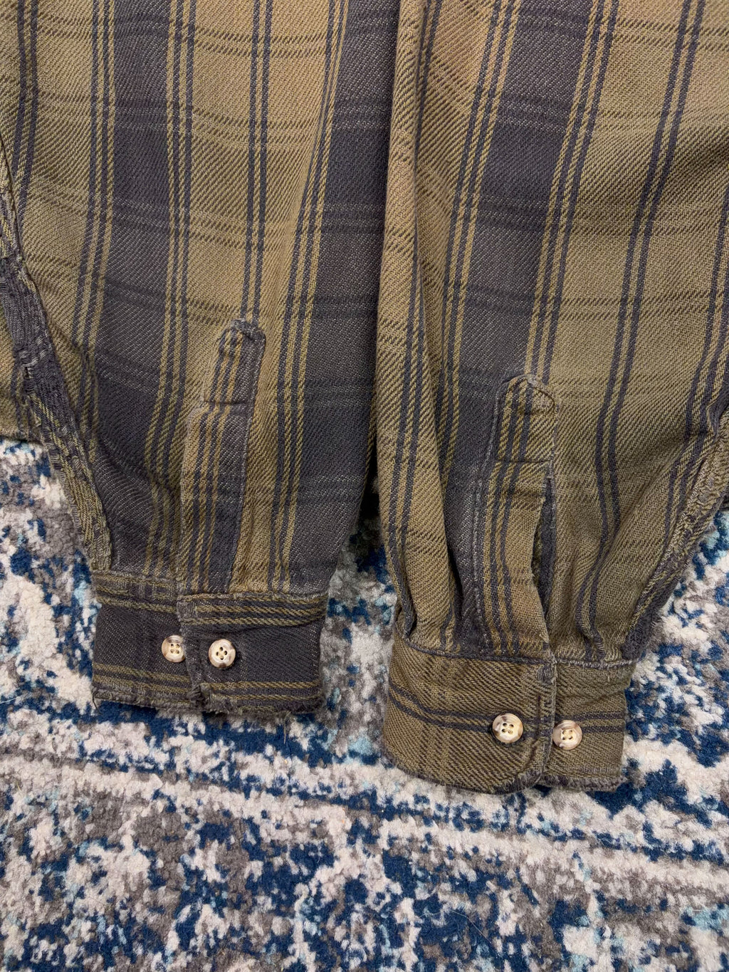 Vintage 90s Carhartt Plaid Long Sleeve Workwear Button Up Shirt Size 2XL