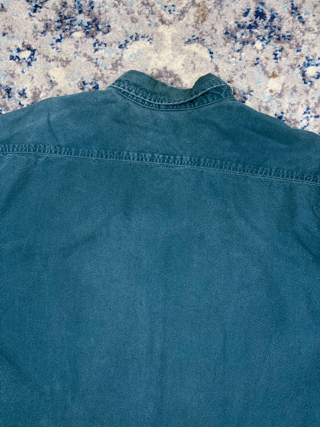 Vintage Carhartt Double Pocket Long Sleeve Workwear Button Up Shirt Size XL