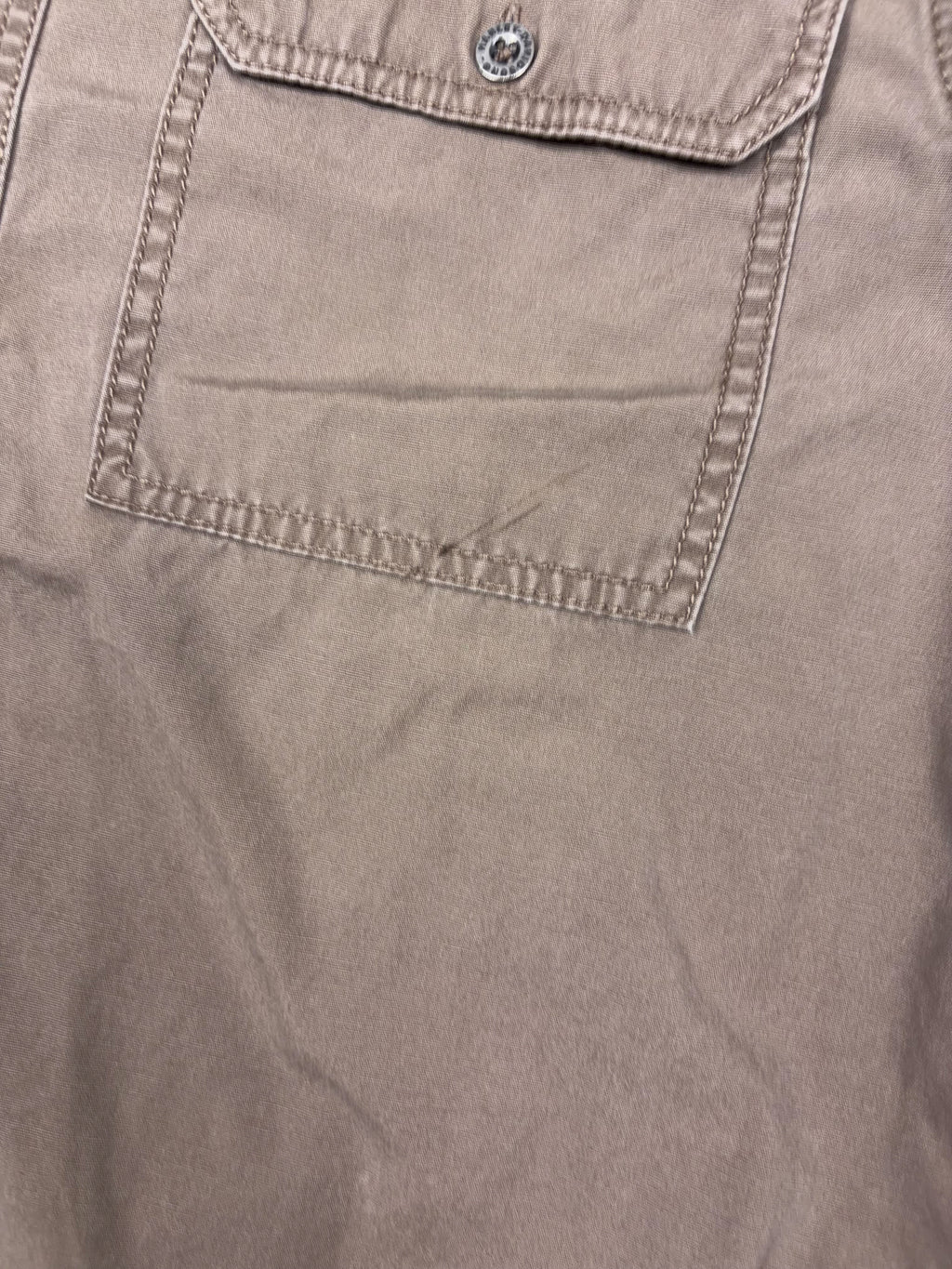 Vintage Harley Davidson Embroidered Spellout Button Up Shirt Size Large