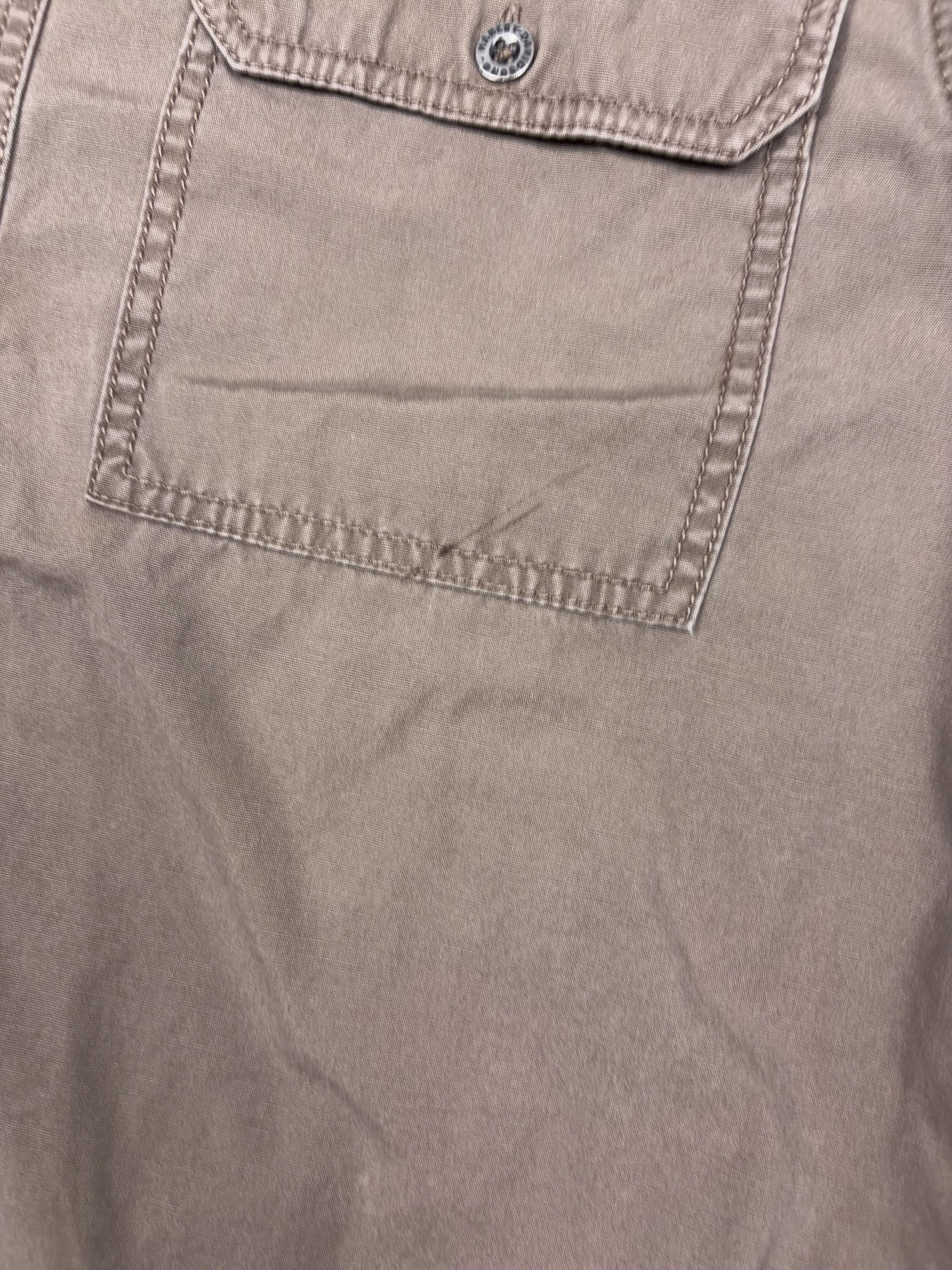 Vintage Harley Davidson Embroidered Spellout Button Up Shirt Size Large