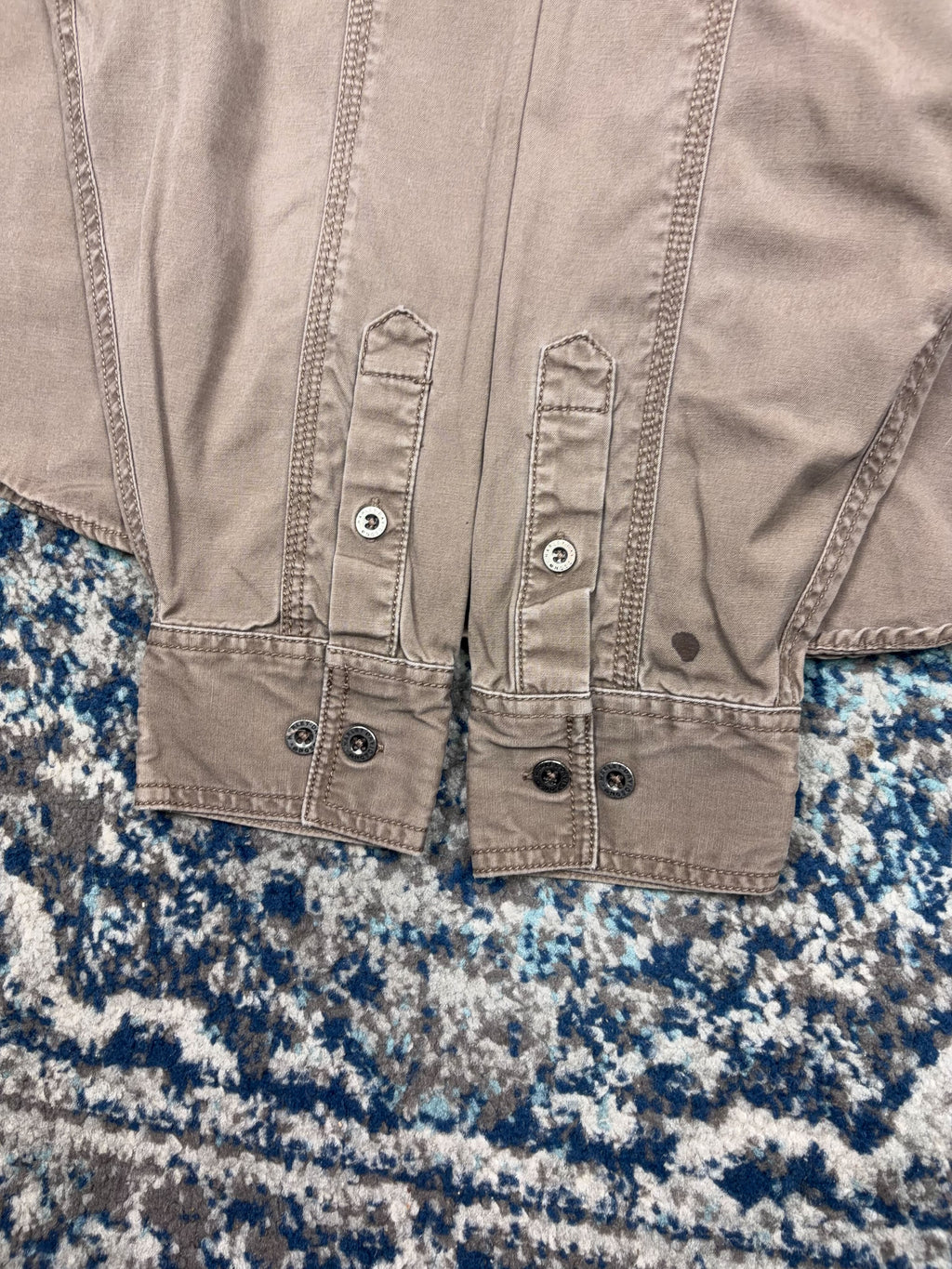 Vintage Harley Davidson Embroidered Spellout Button Up Shirt Size Large