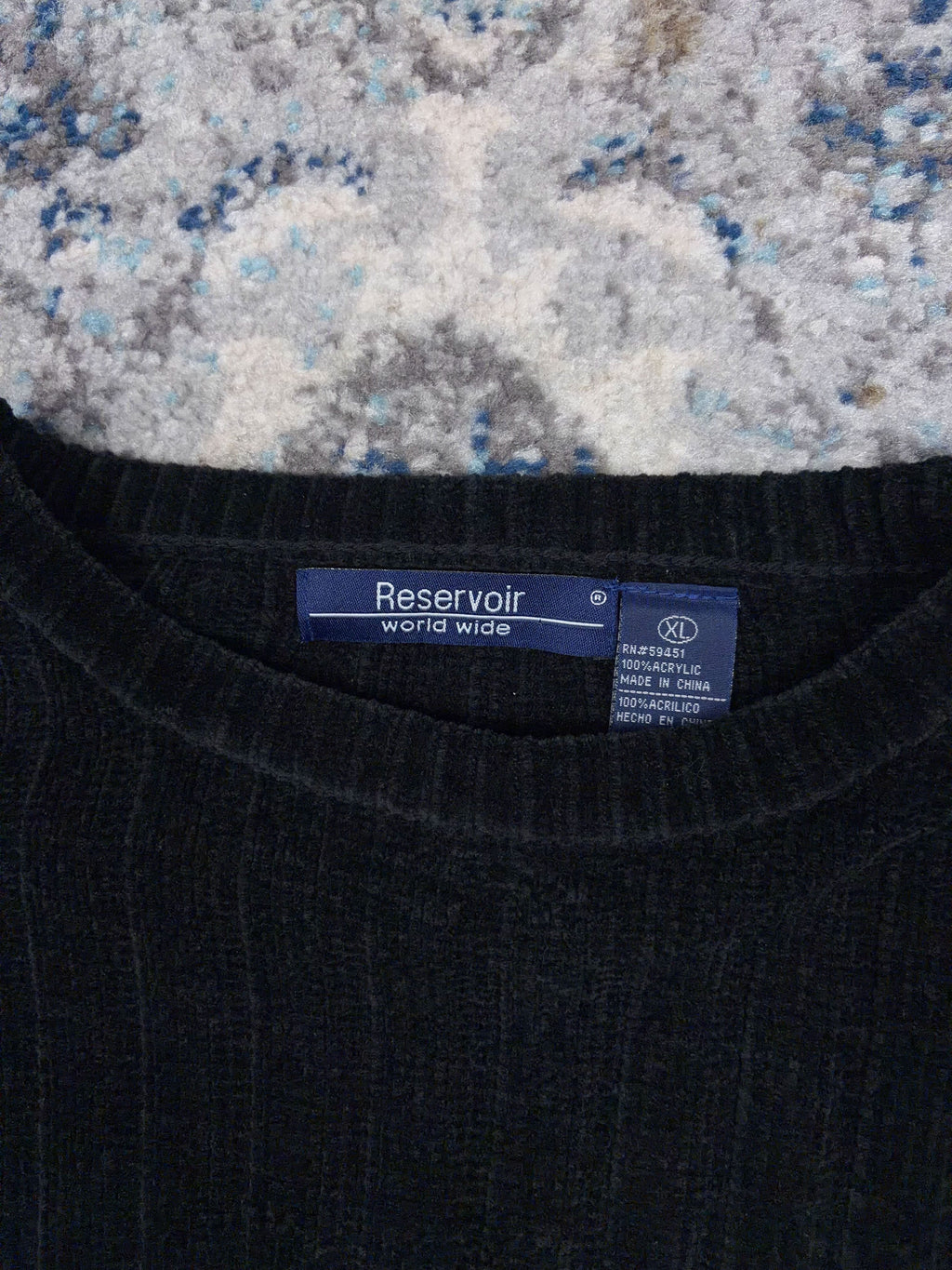 Vintage Reservoir Worldwide Striped Pullover Knit Sweater Size XL