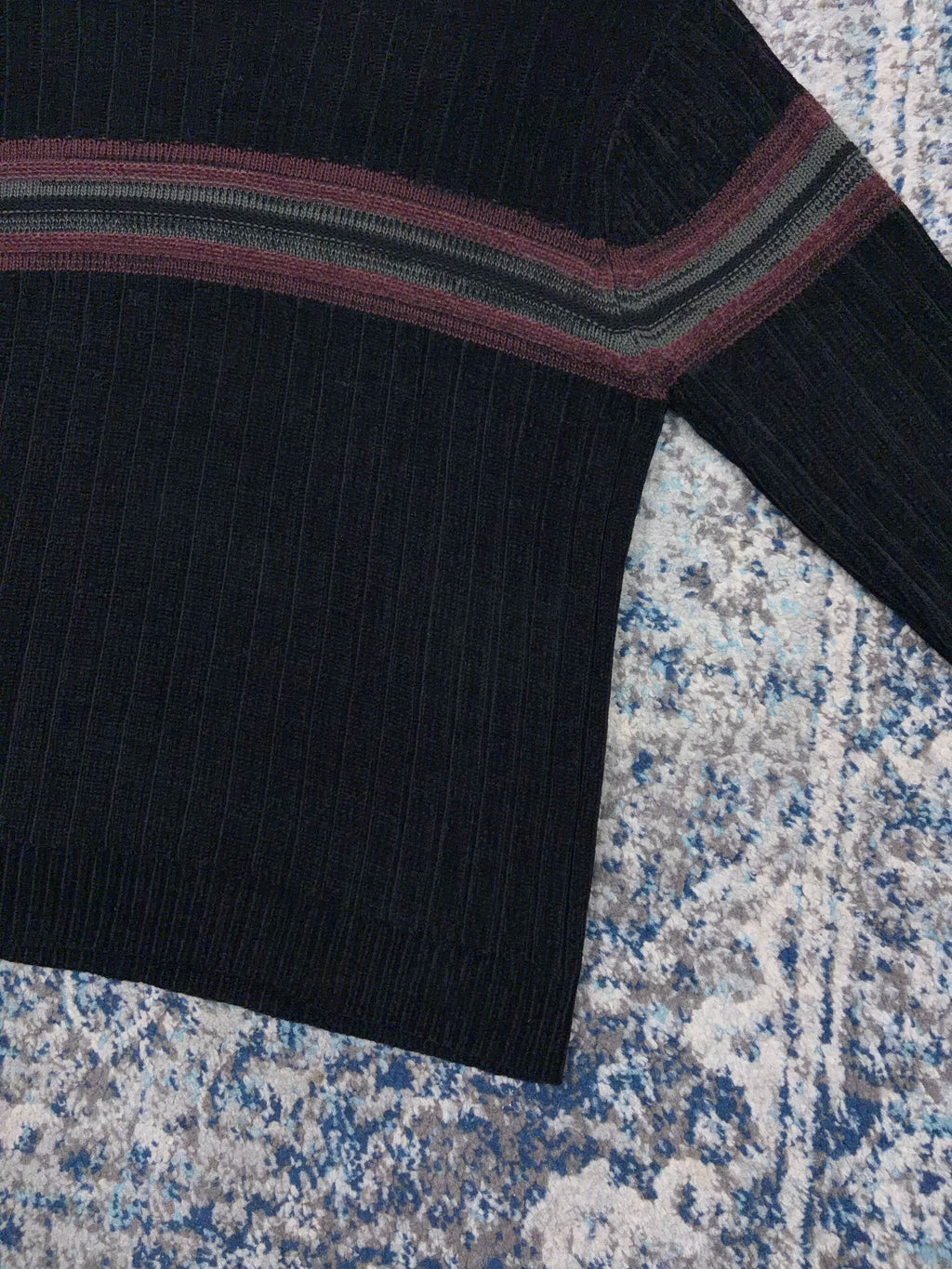 Vintage Reservoir Worldwide Striped Pullover Knit Sweater Size XL