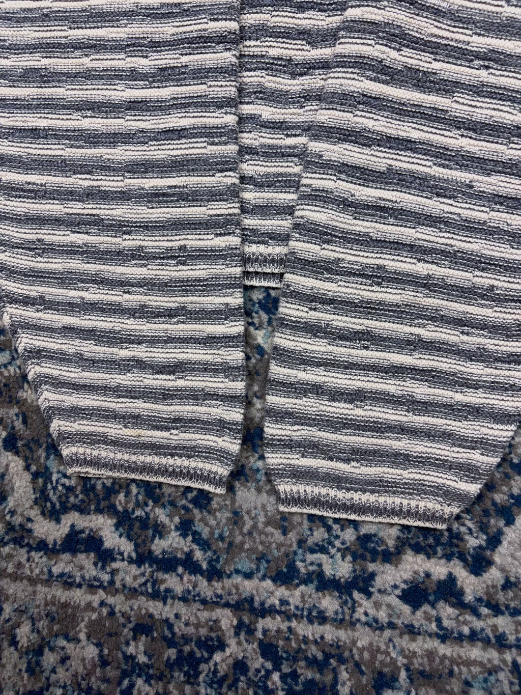 Vintage Barrell II Striped 1/4 Button Collared Knit Sweater Size XL