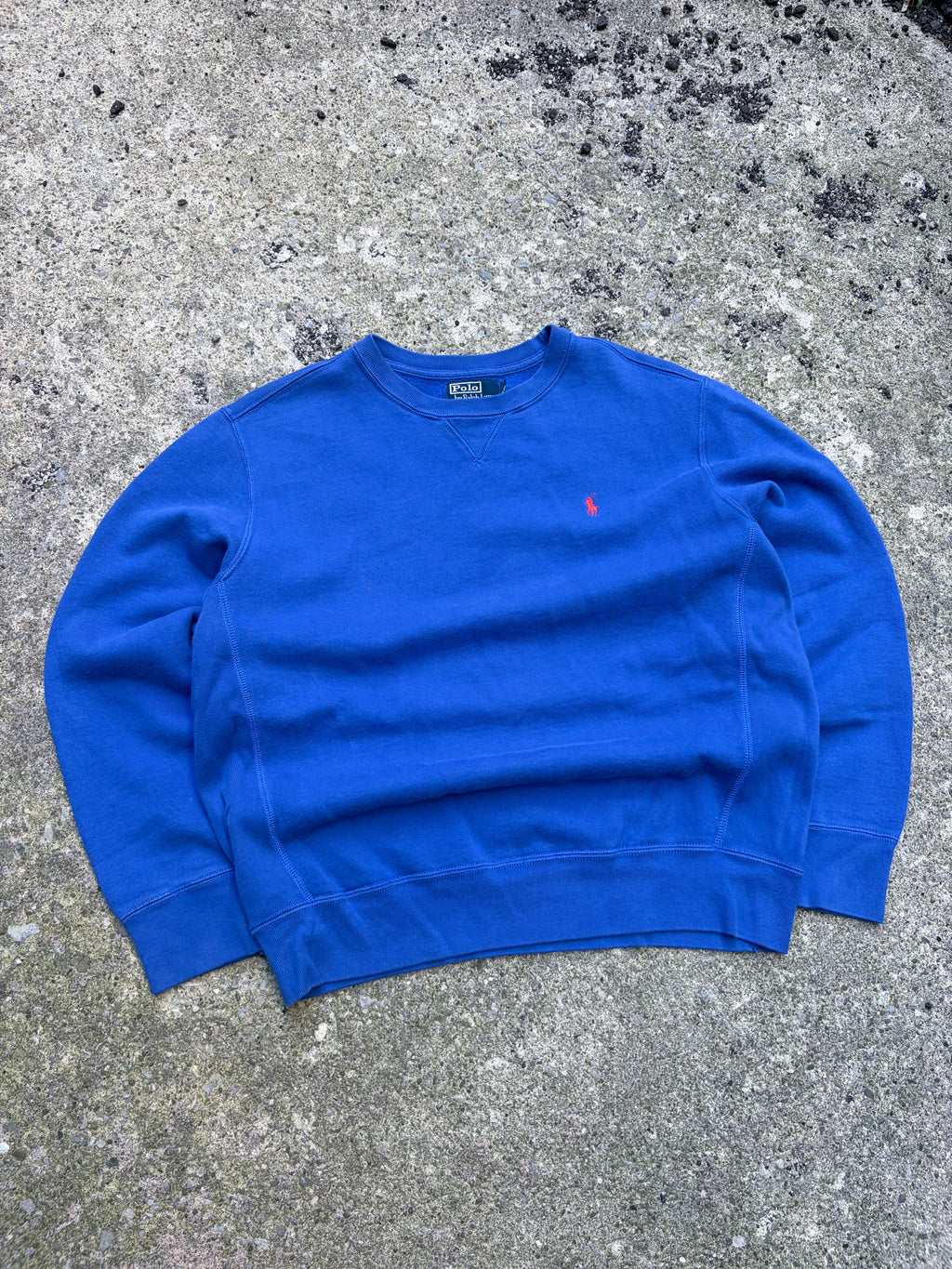 Vintage Polo Ralph Lauren Embroidered Pony Crewneck Sweatshirt Size Medium
