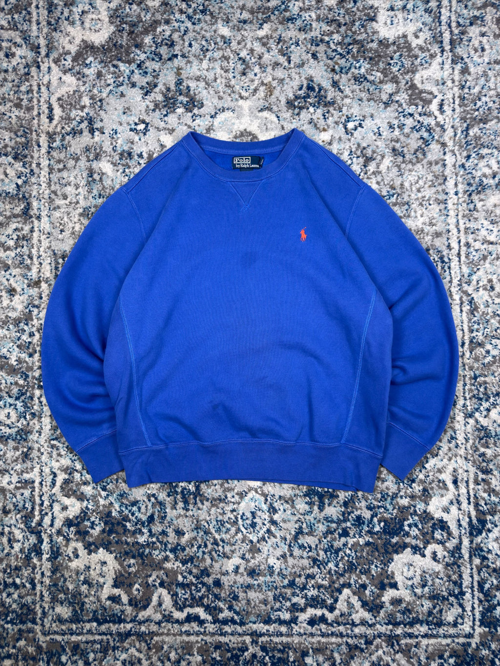 Vintage Polo Ralph Lauren Embroidered Pony Crewneck Sweatshirt Size Medium