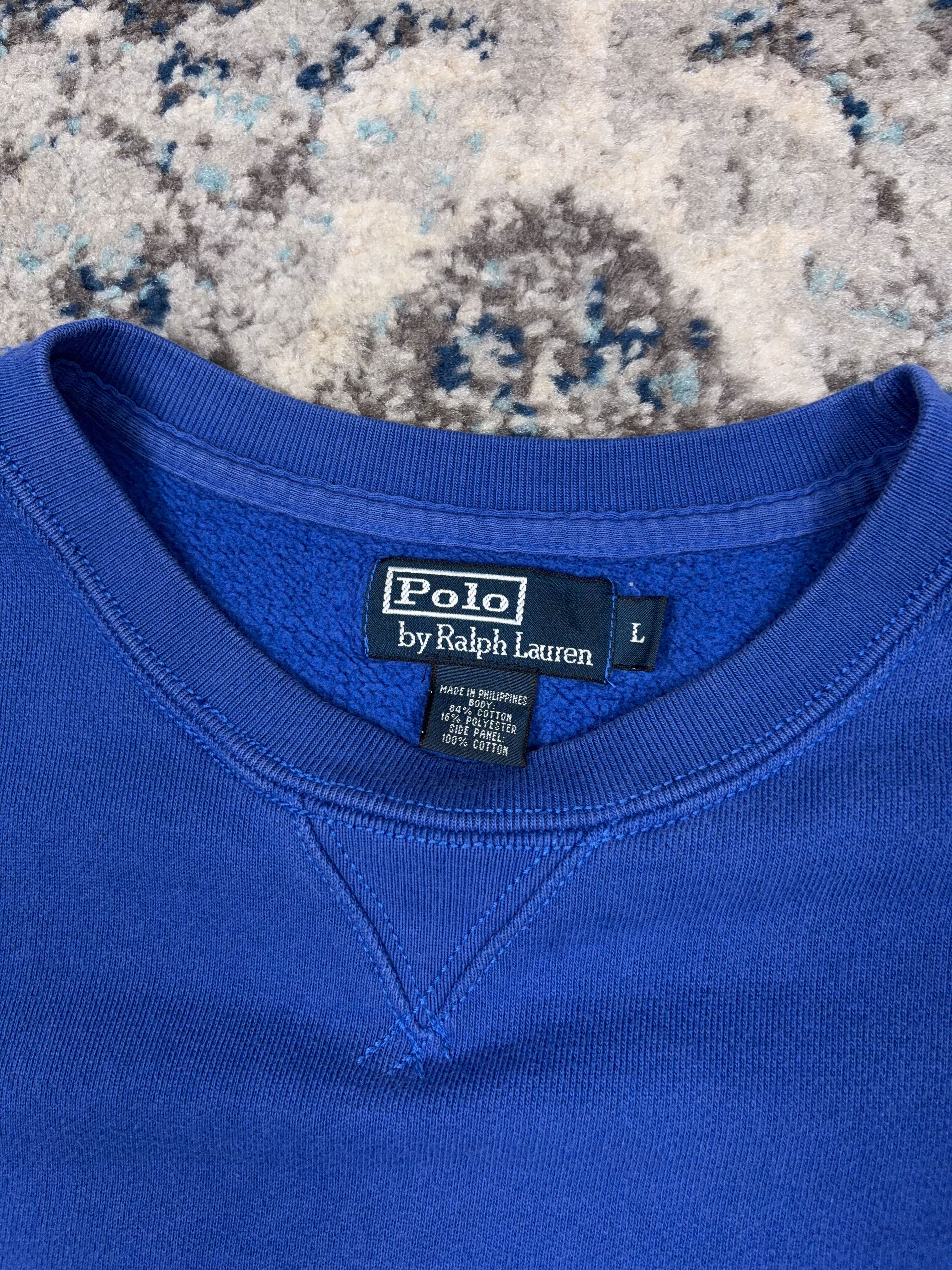 Vintage Polo Ralph Lauren Embroidered Pony Crewneck Sweatshirt Size Medium