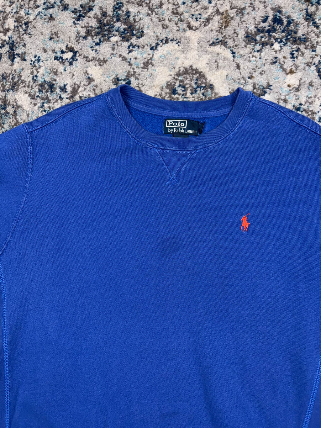 Vintage Polo Ralph Lauren Embroidered Pony Crewneck Sweatshirt Size Medium