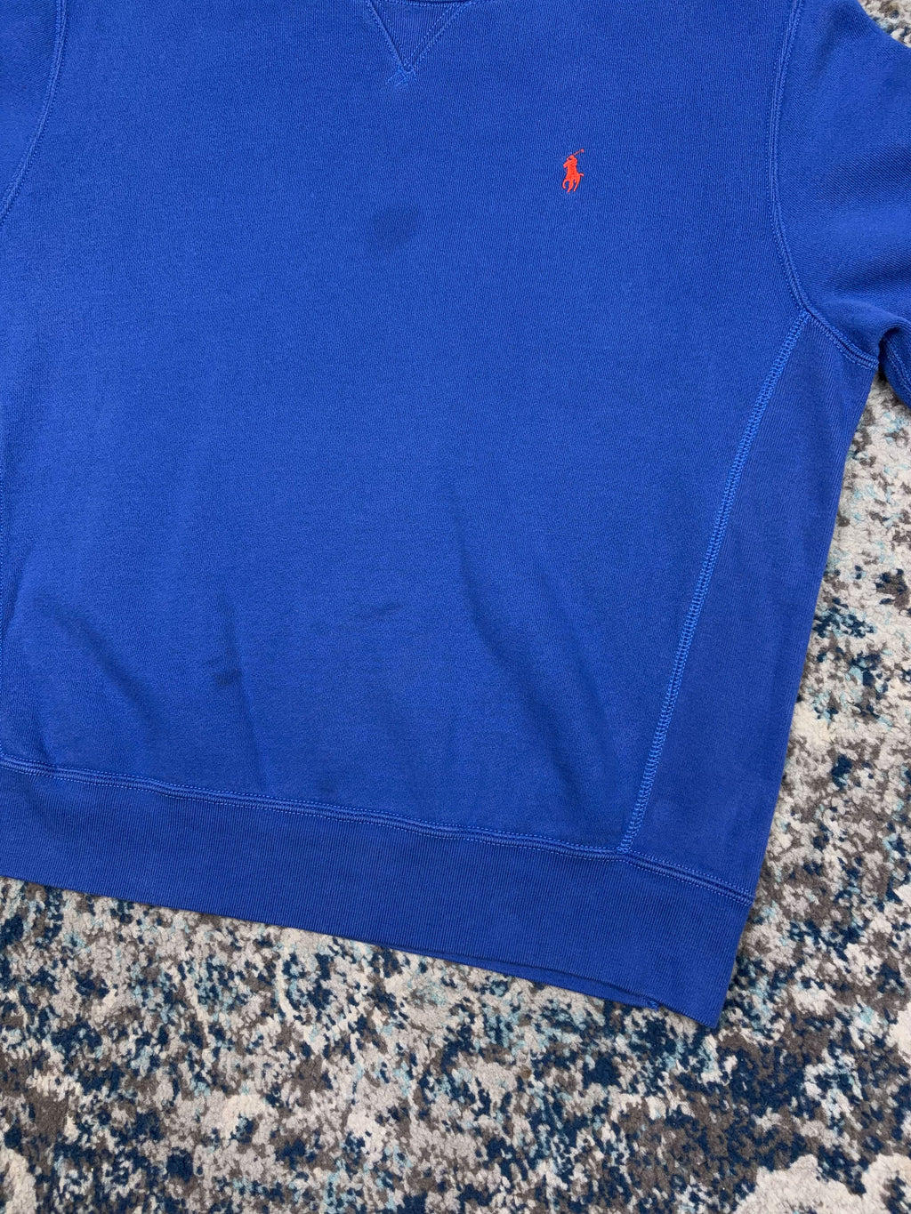 Vintage Polo Ralph Lauren Embroidered Pony Crewneck Sweatshirt Size Medium