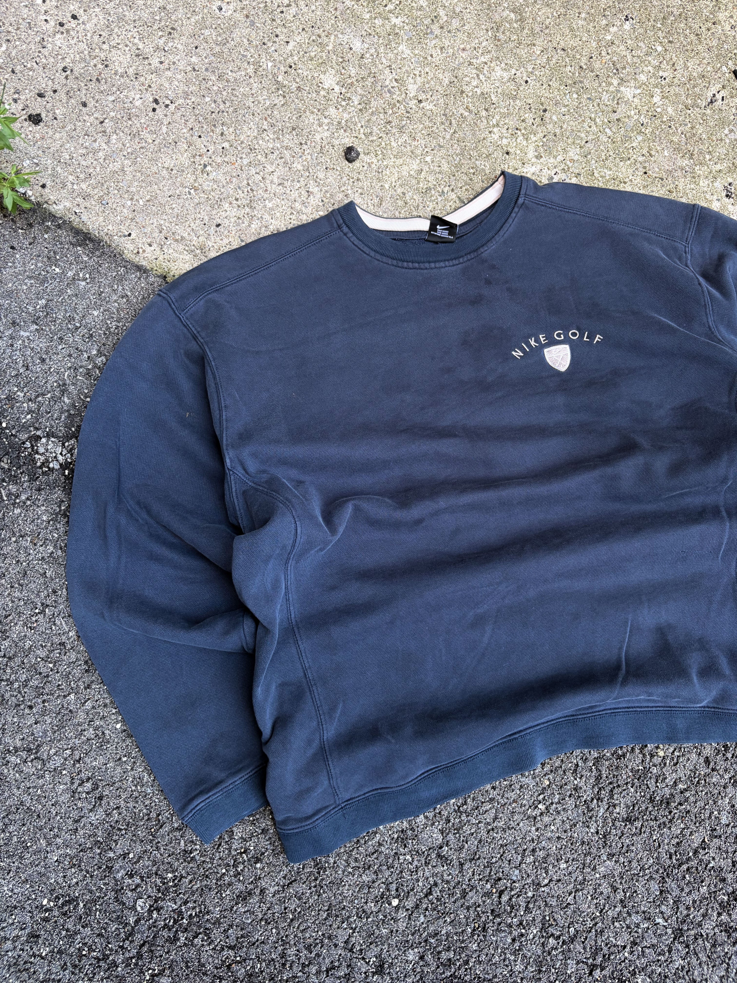 Vintage Nike Golf Embroidered Logo Spellout Crewneck Sweatshirt Size 2XL