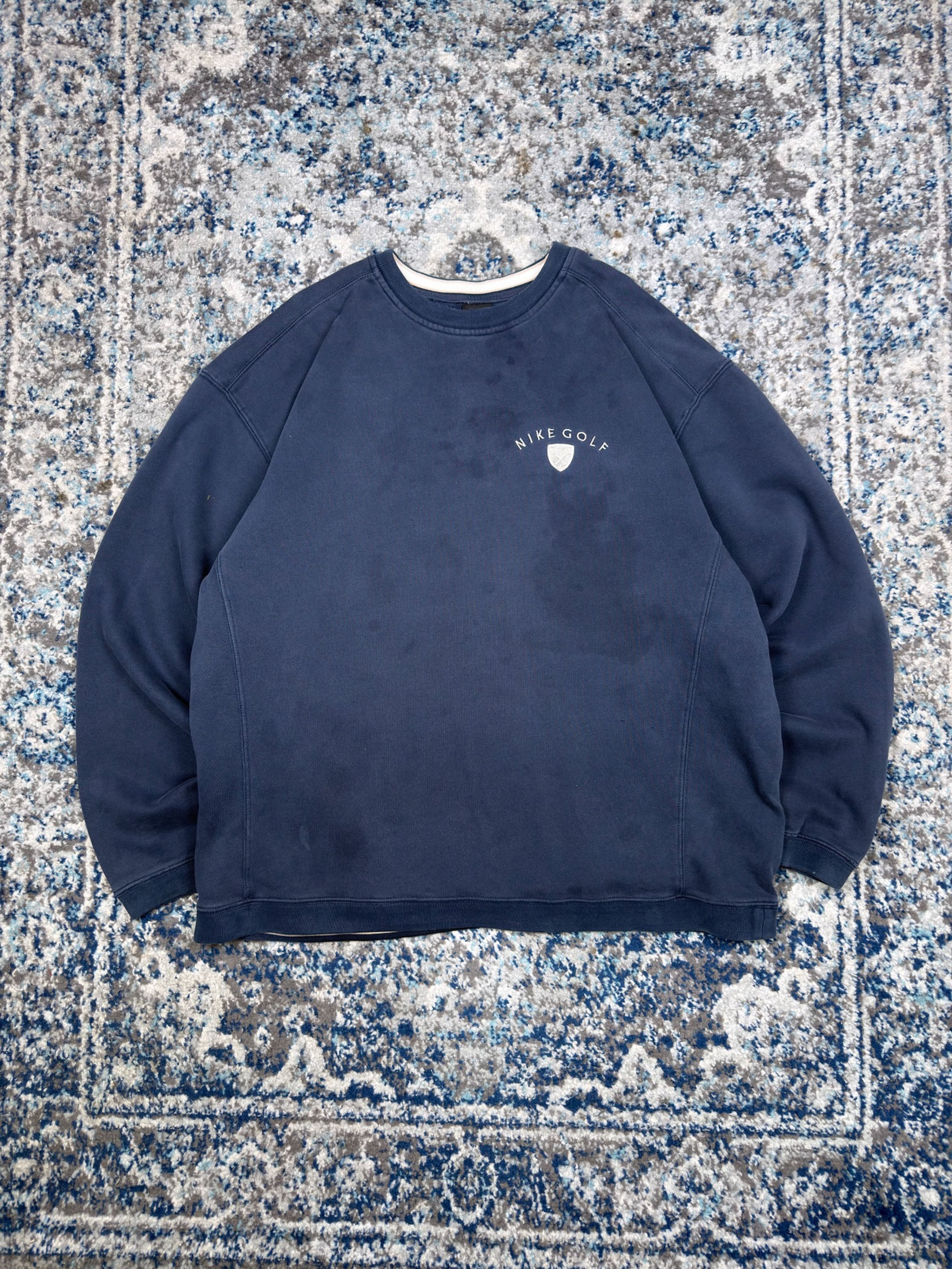 Vintage Nike Golf Embroidered Logo Spellout Crewneck Sweatshirt Size 2XL