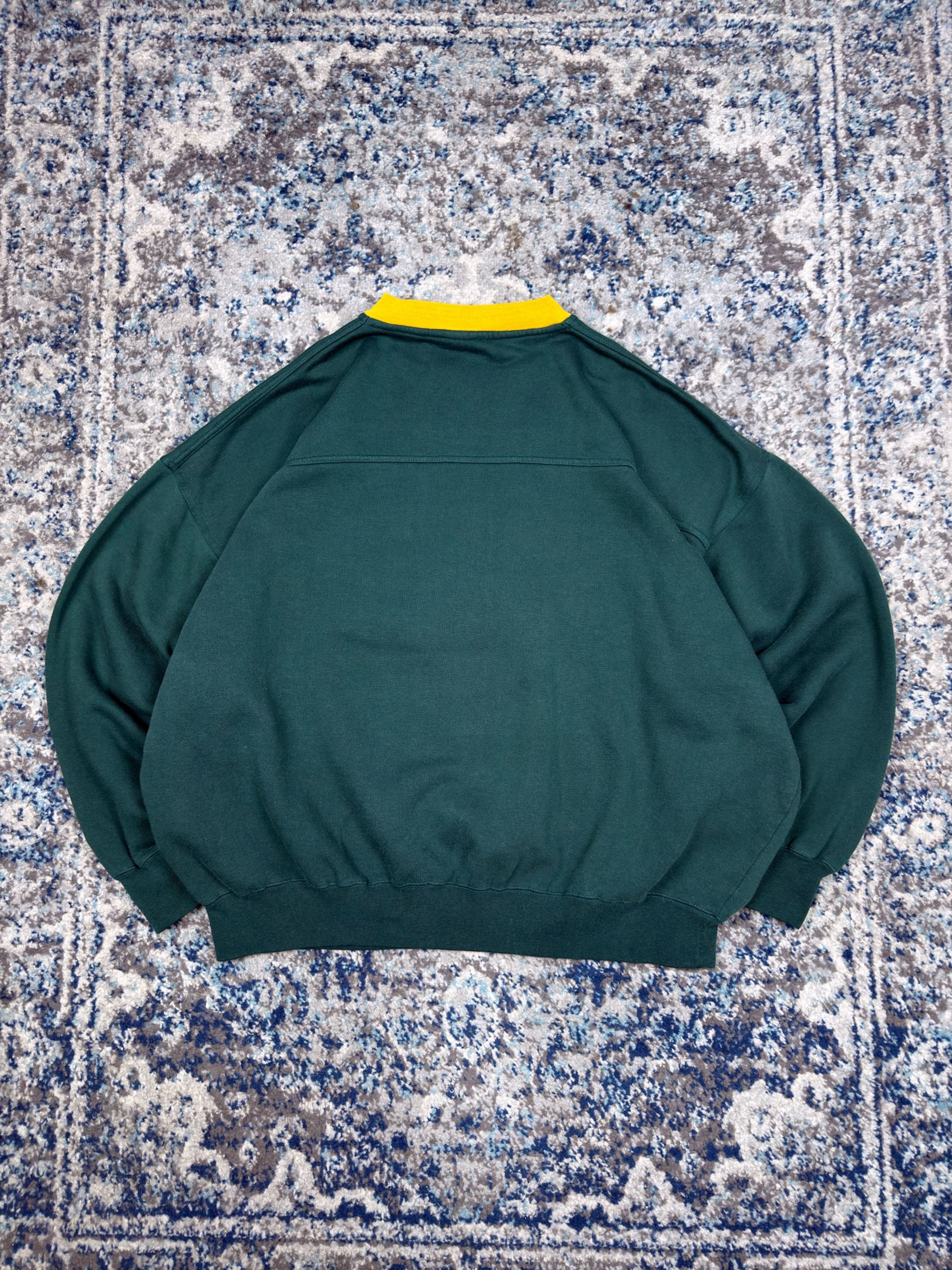 Vintage Green Bay Packers NFL Embroidered Script Sweatshirt Size 2XL