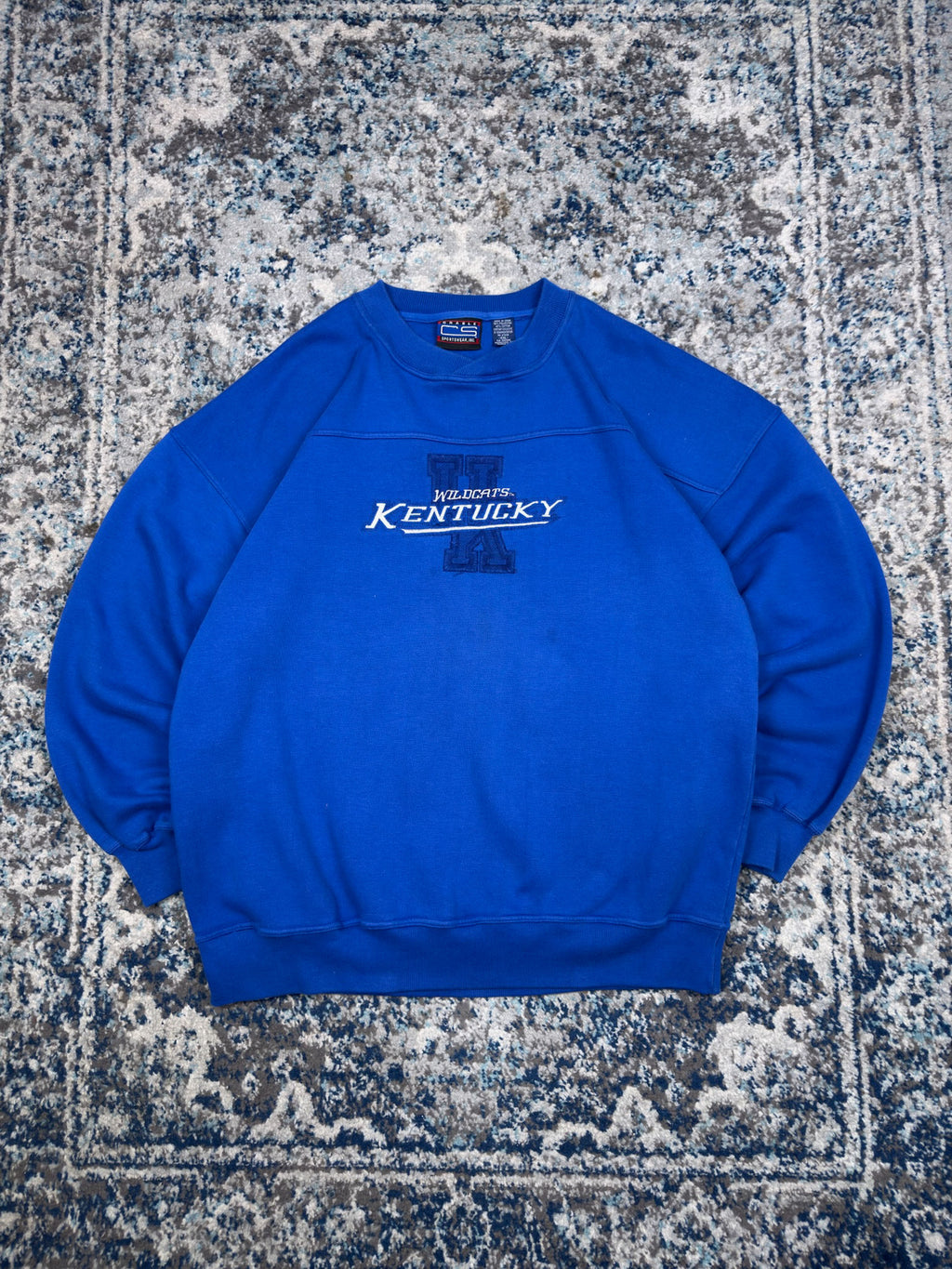 Vintage Kentucky Wildcats NCAA Embroidered Logo Sweatshirt Size 2XL